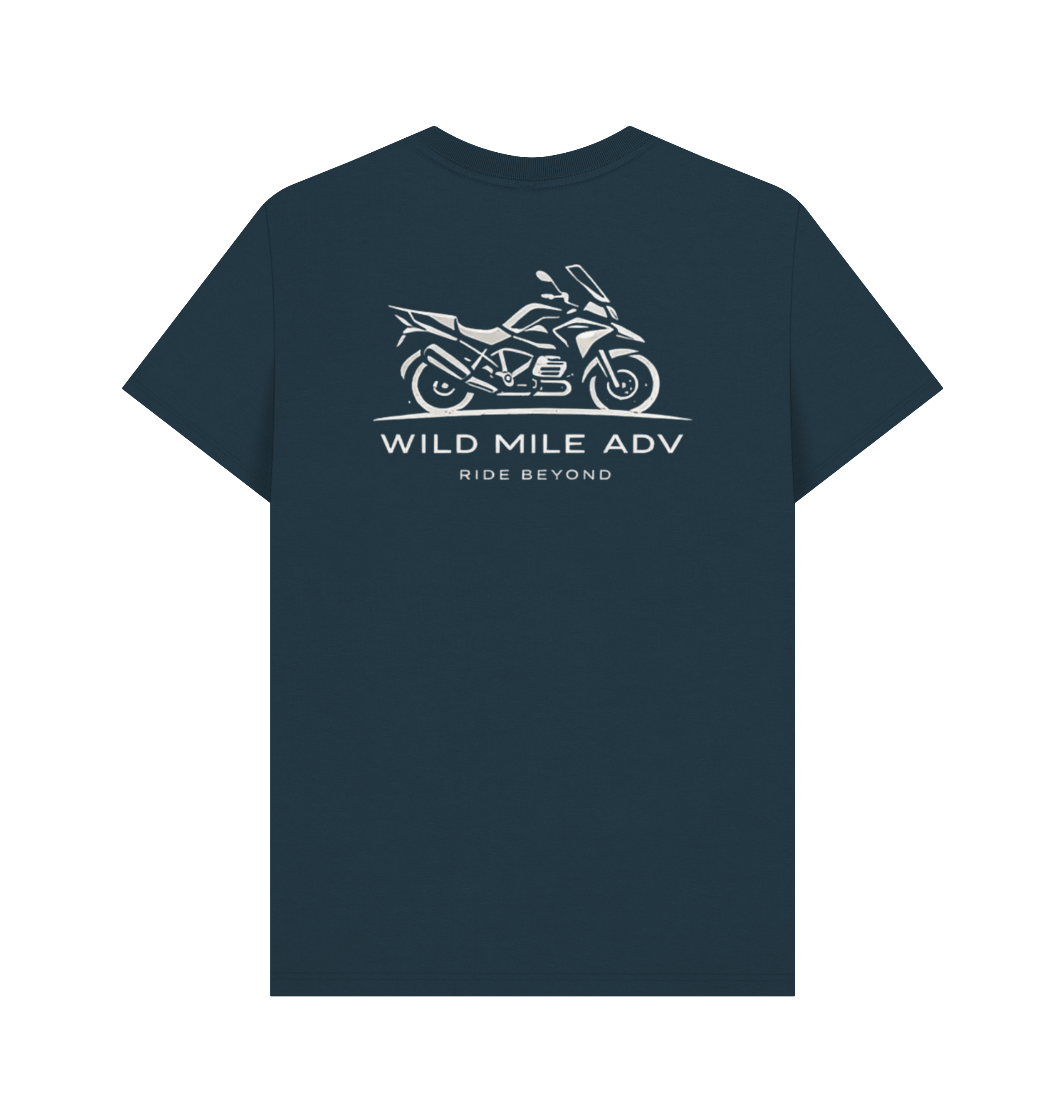 Denim Blue Printed T-shirt Back