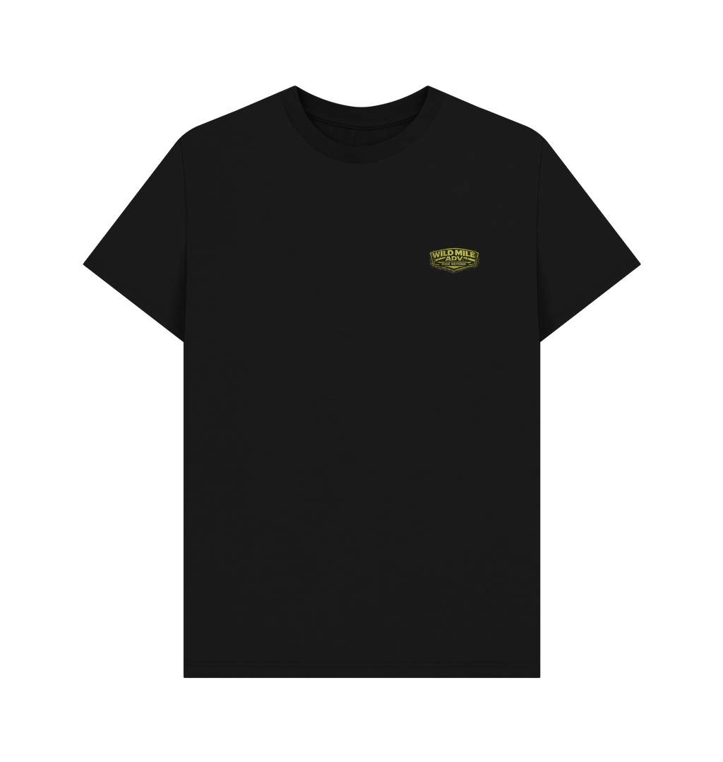 Black Printed T-shirt Front