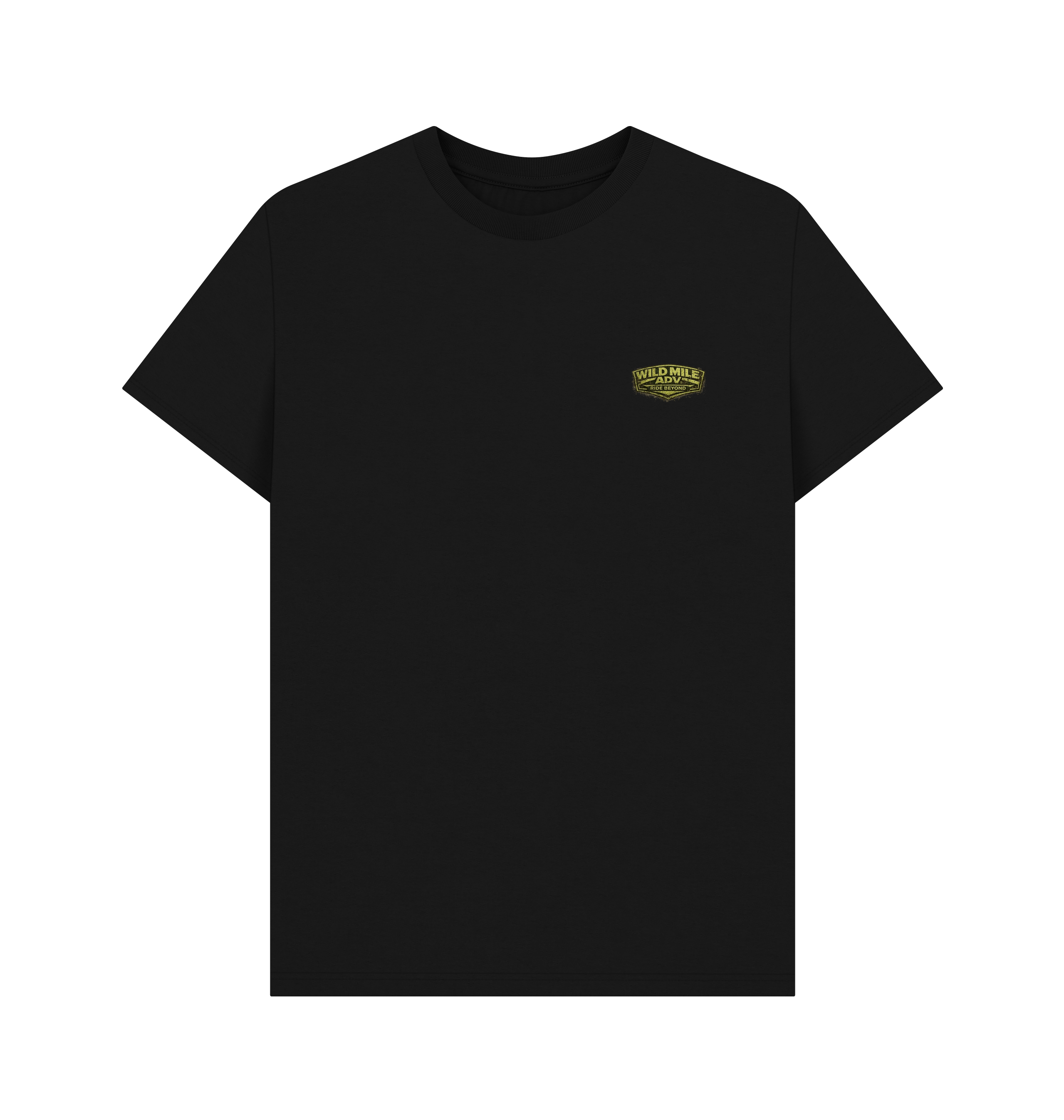 Black Printed T-shirt Front