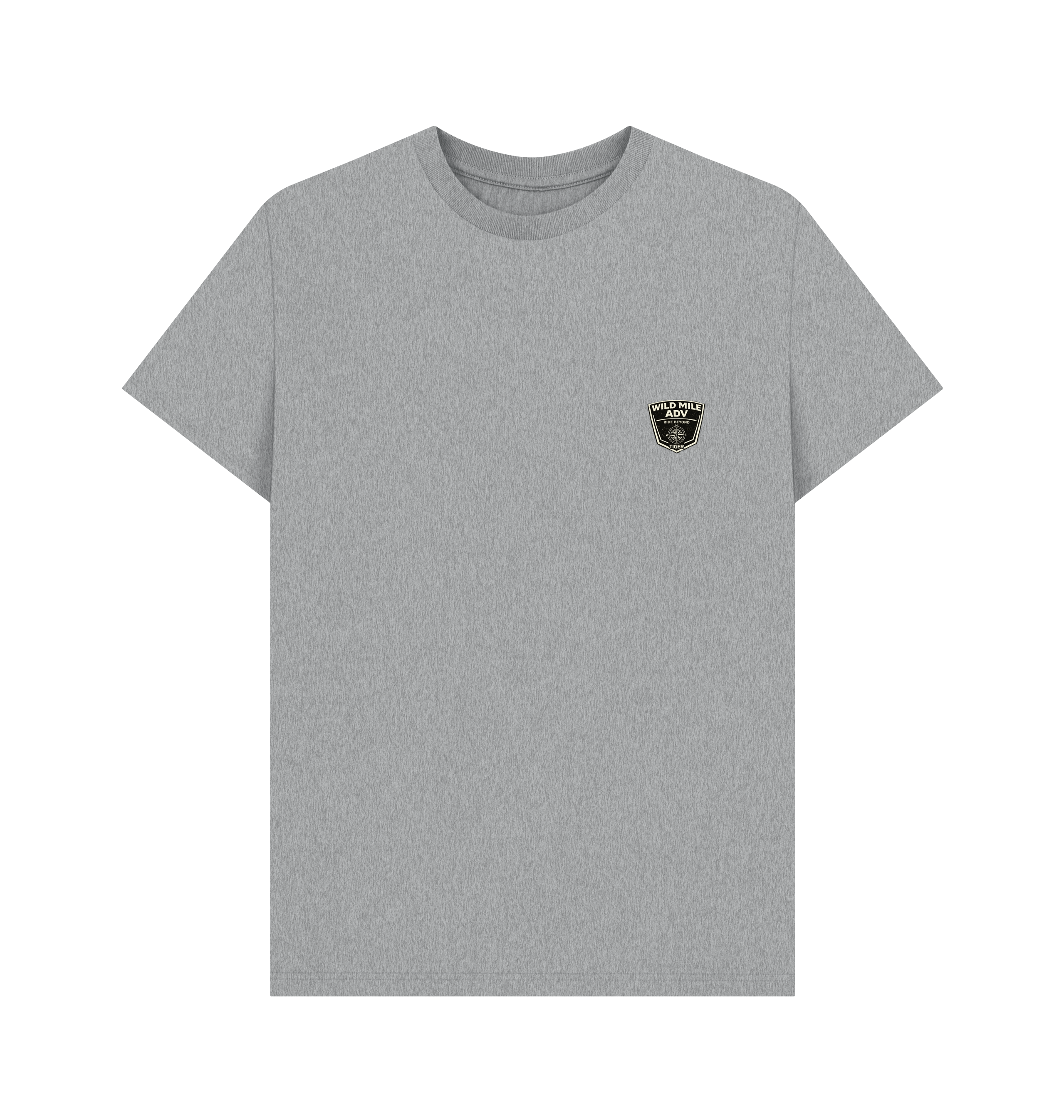 Athletic Grey Printed T-shirt Front