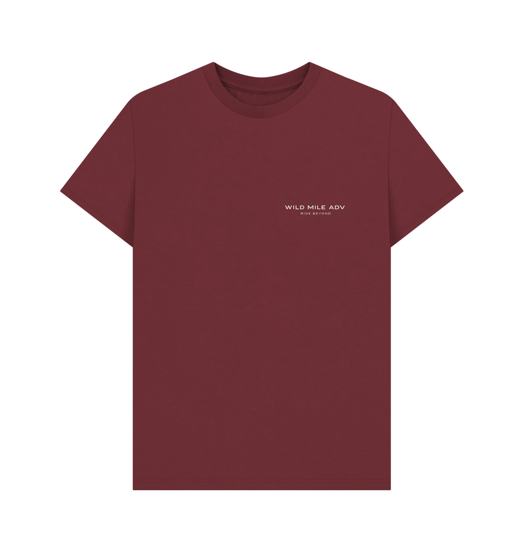 Red Wine Printed T-shirt Front