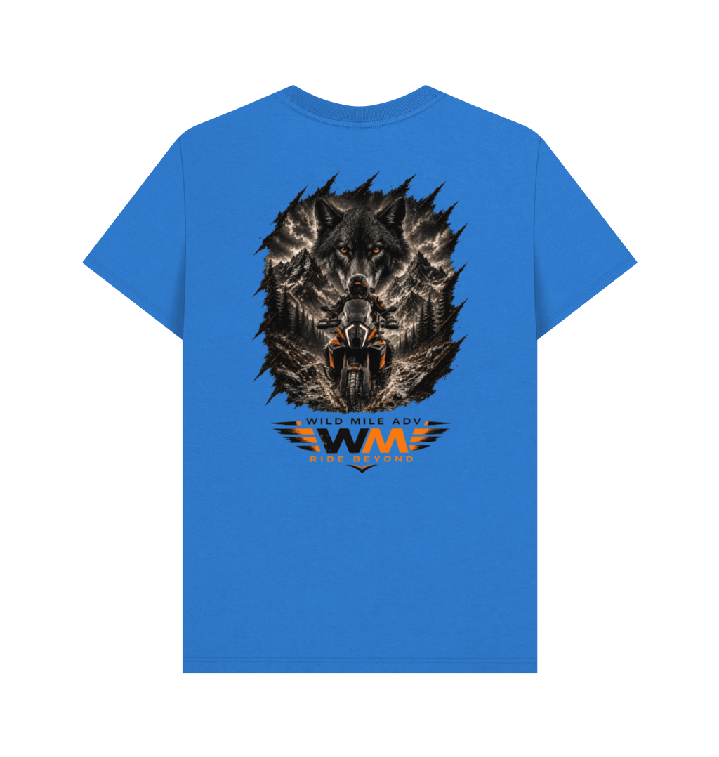 Bright Blue Printed T-shirt Back