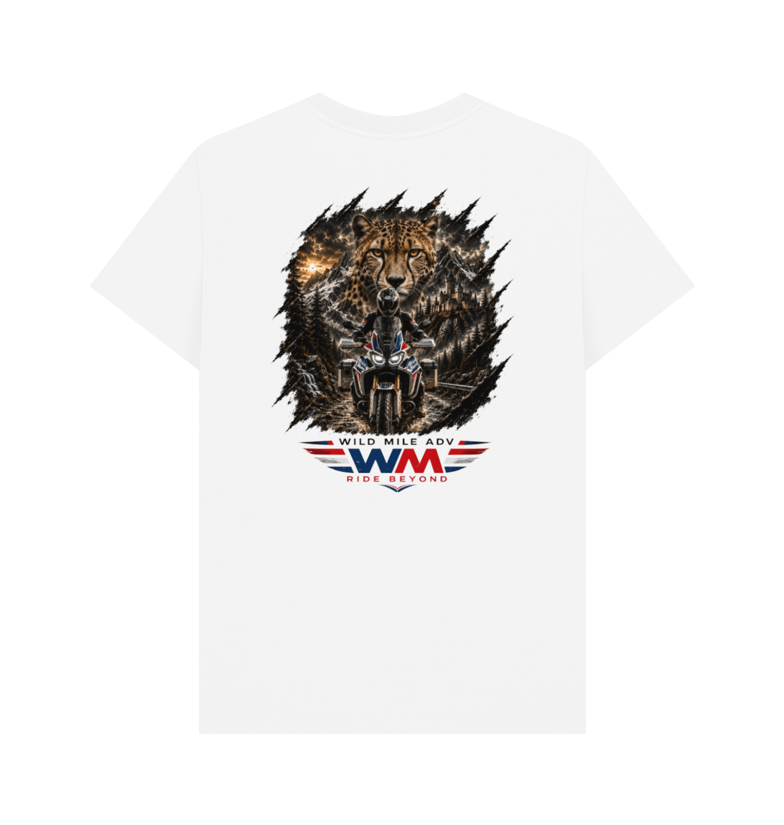White Printed T-shirt Back