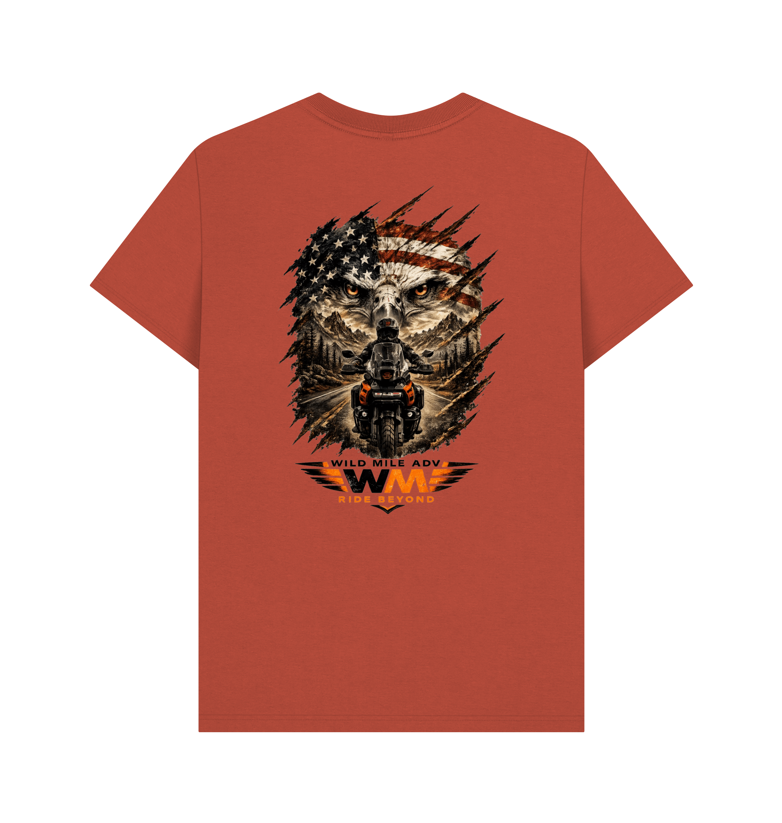 Rust Printed T-shirt Back