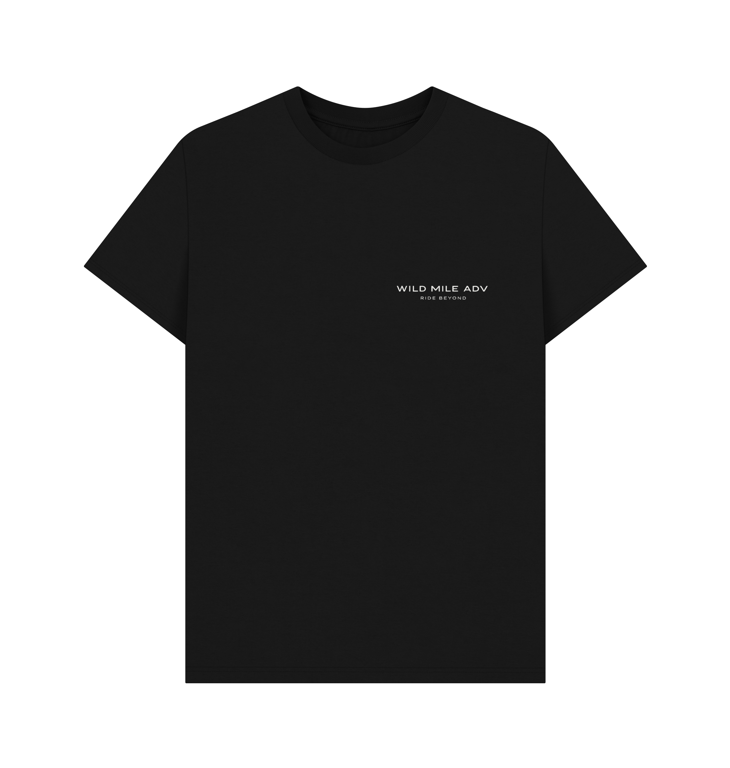Black Printed T-shirt Front