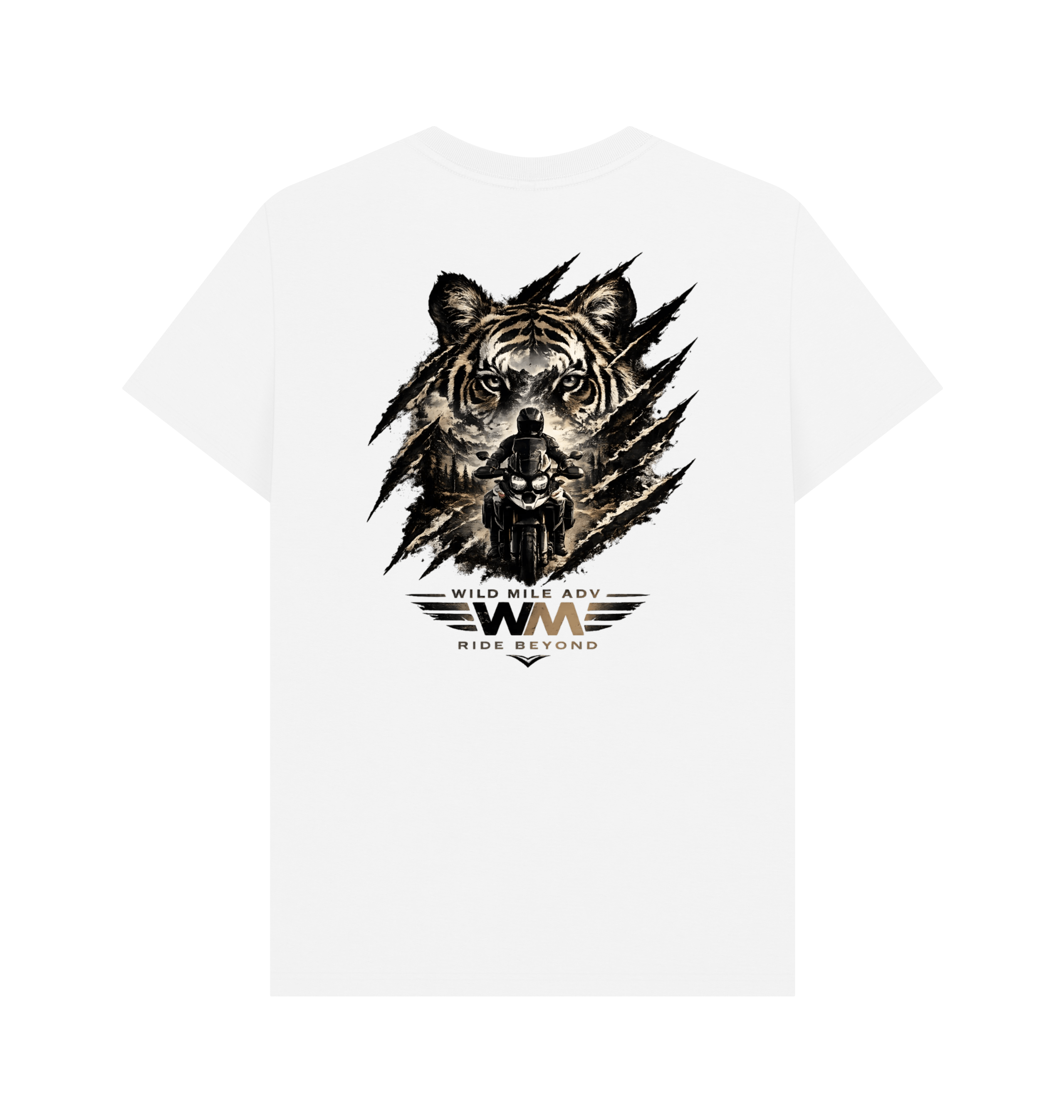 White Printed T-shirt Back