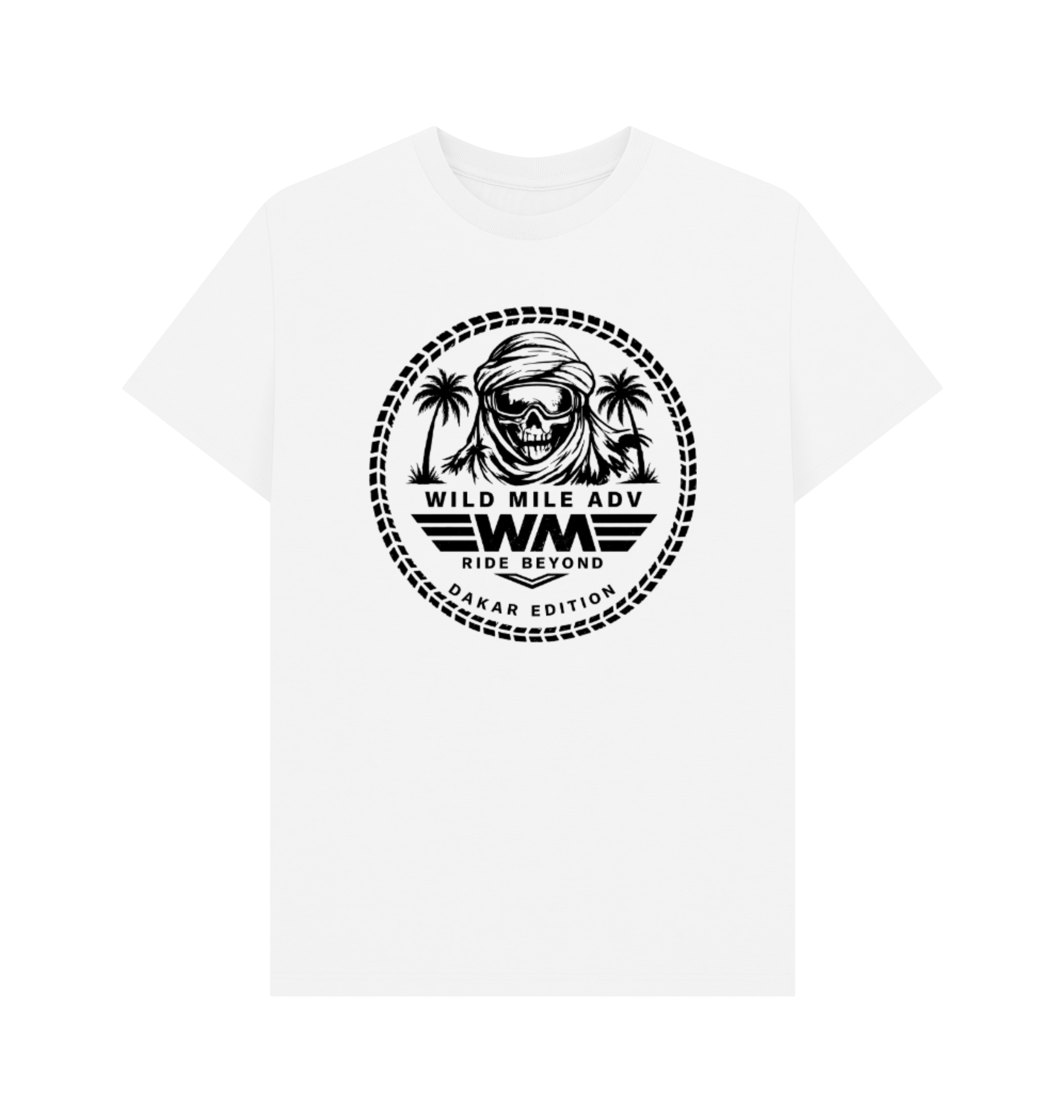 White Printed T-shirt Front