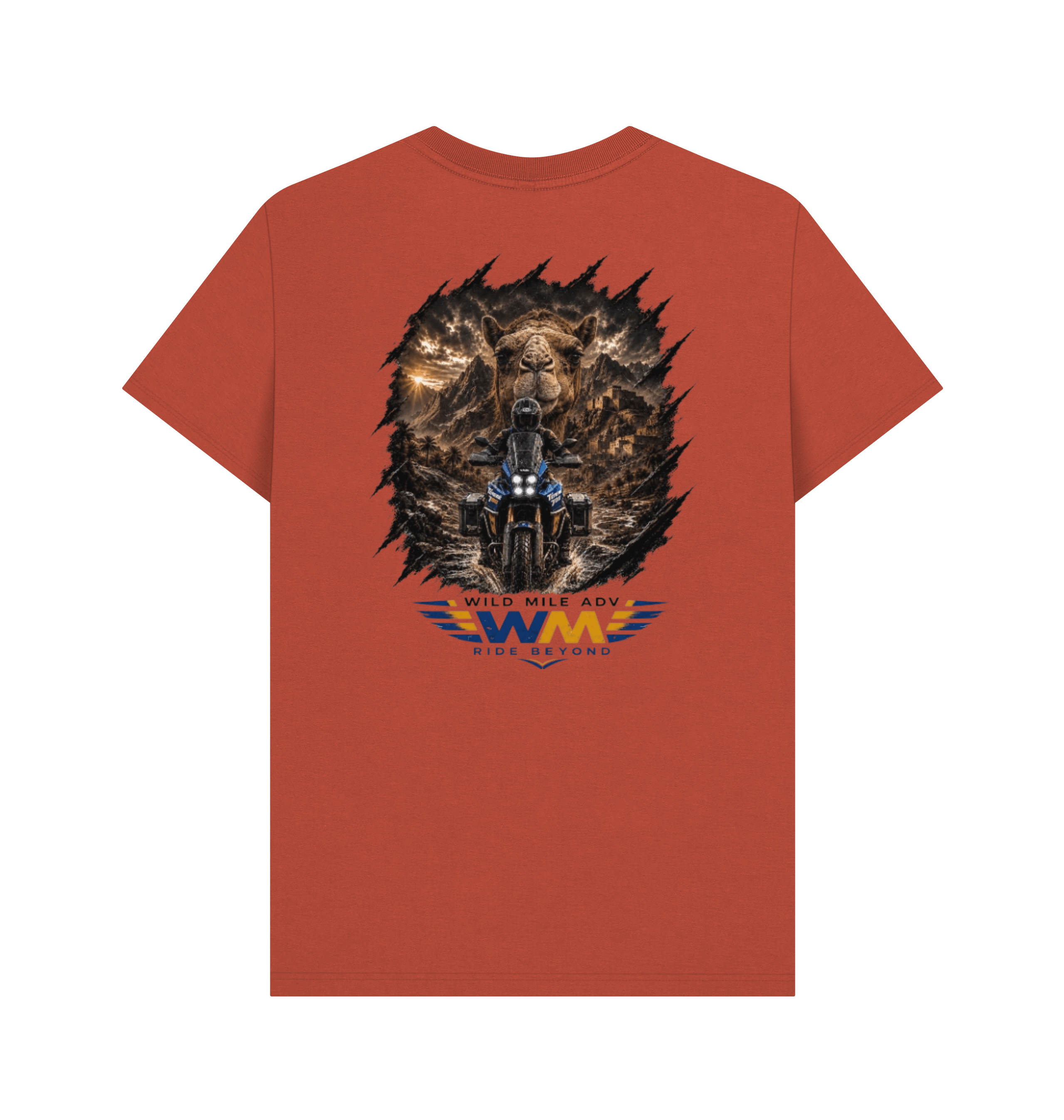 Rust Printed T-shirt Back