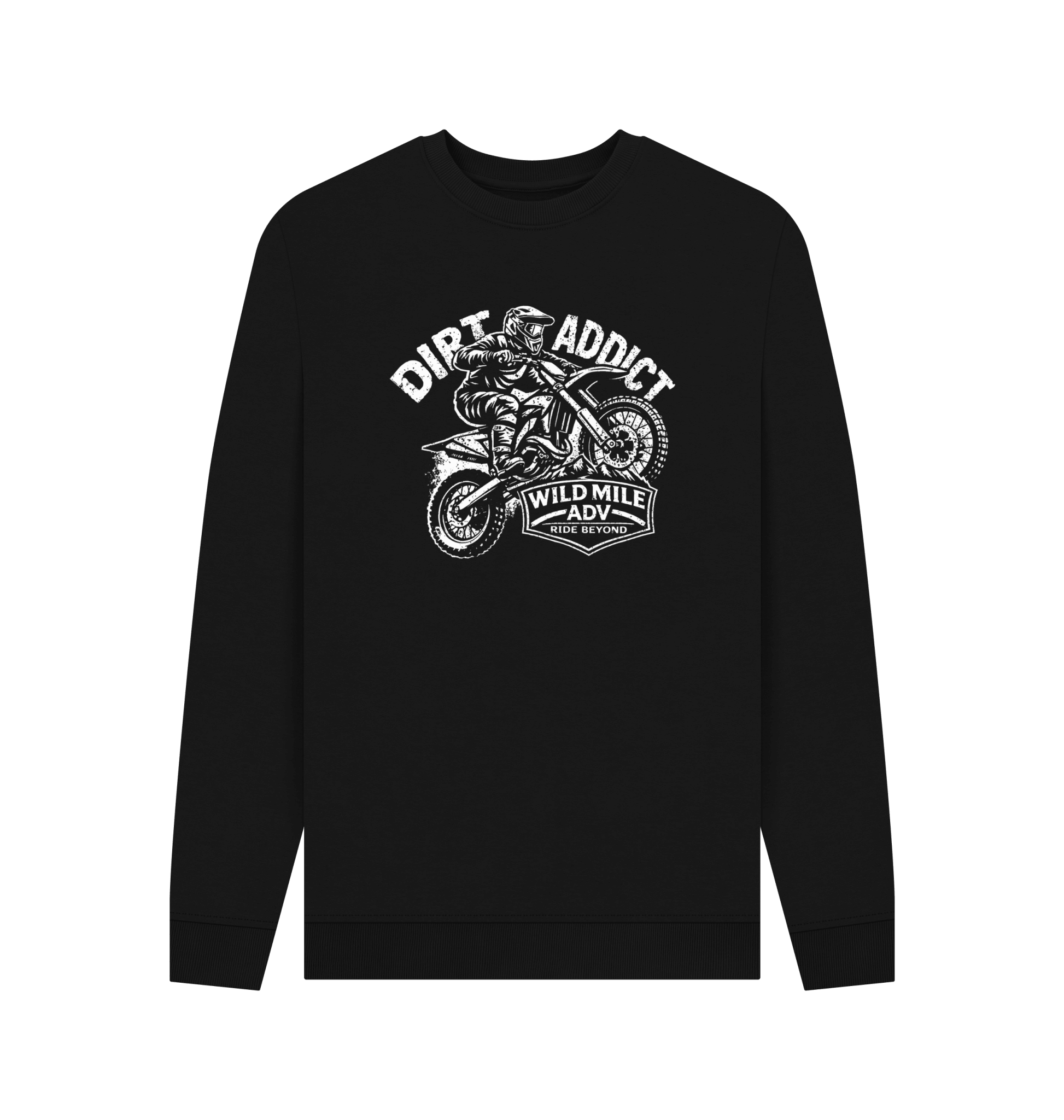 WMADV - Dirt Addict Sweatshirt - Wild Mile ADVPrinted Sweater