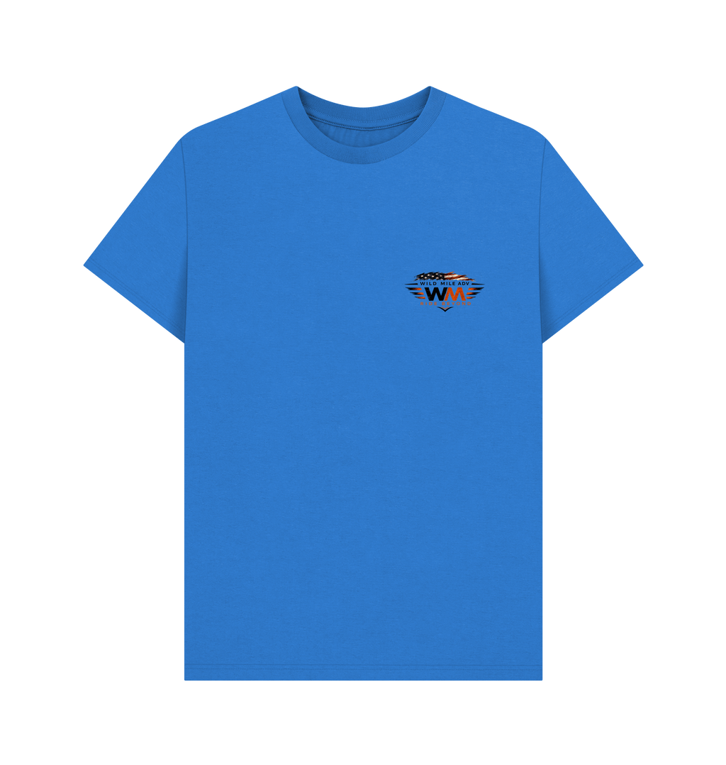 Bright Blue Printed T-shirt Front