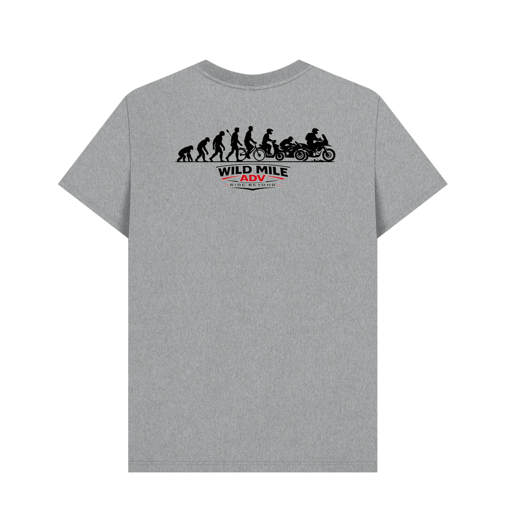 Athletic Grey Printed T-shirt Back