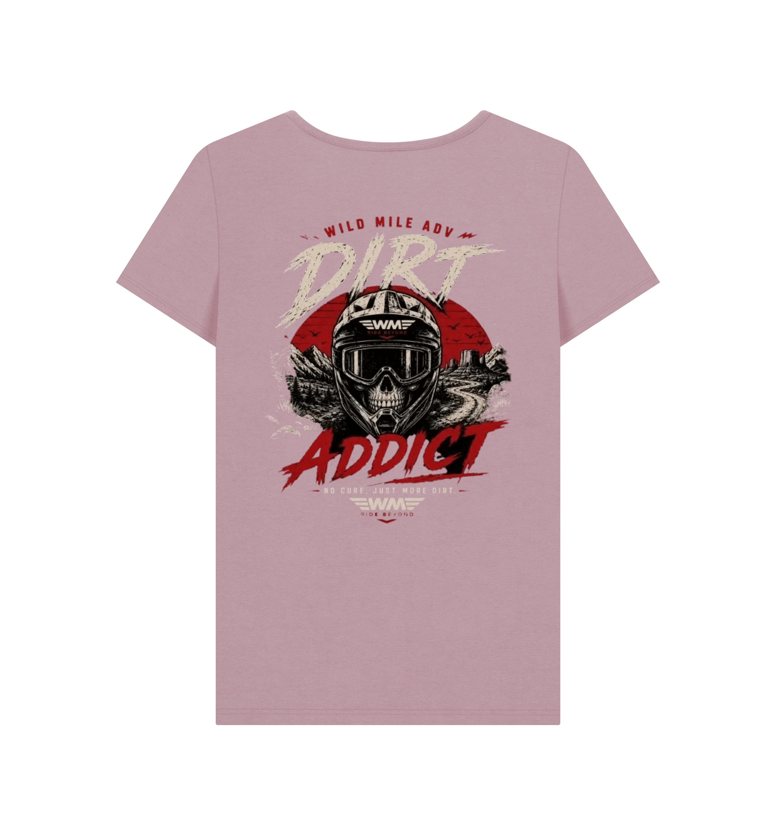 Mauve Printed T-shirt Back