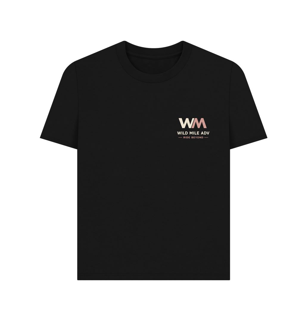 Black Printed T-shirt Front