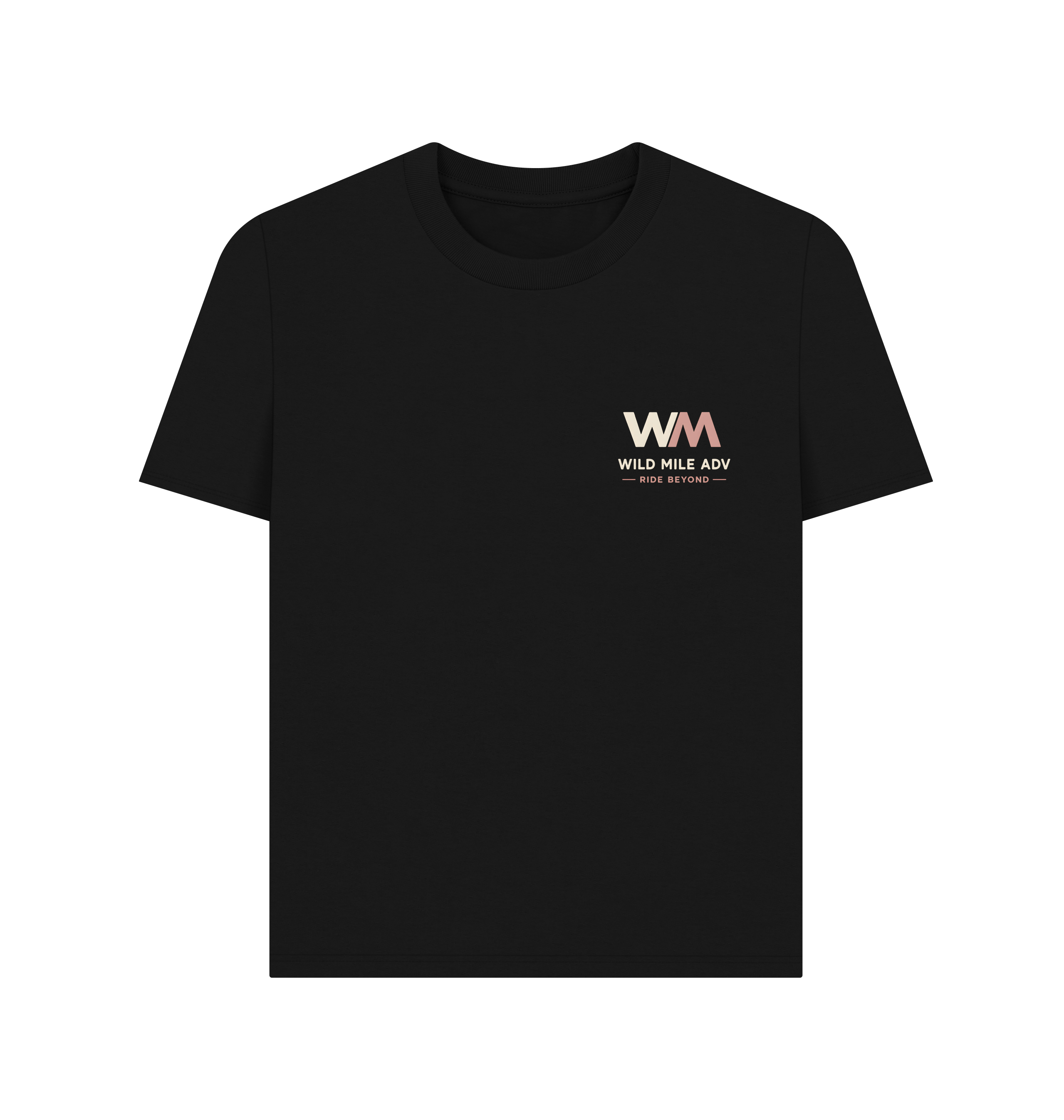 Black Printed T-shirt Front