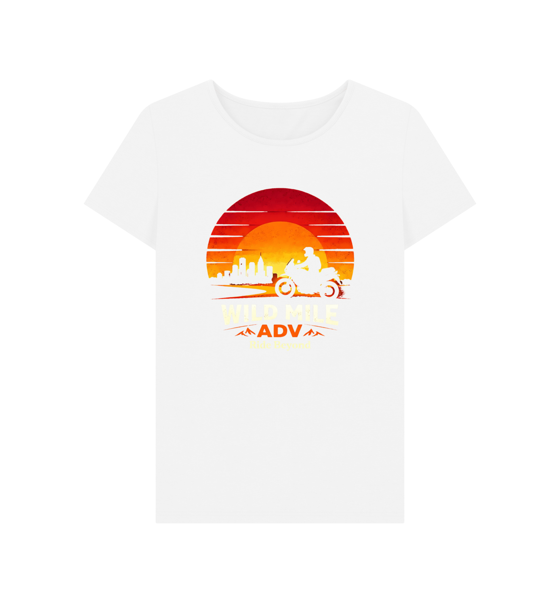 WMADV - Womens Suncity Crew Tee - Wild Mile ADVPrinted T-shirt