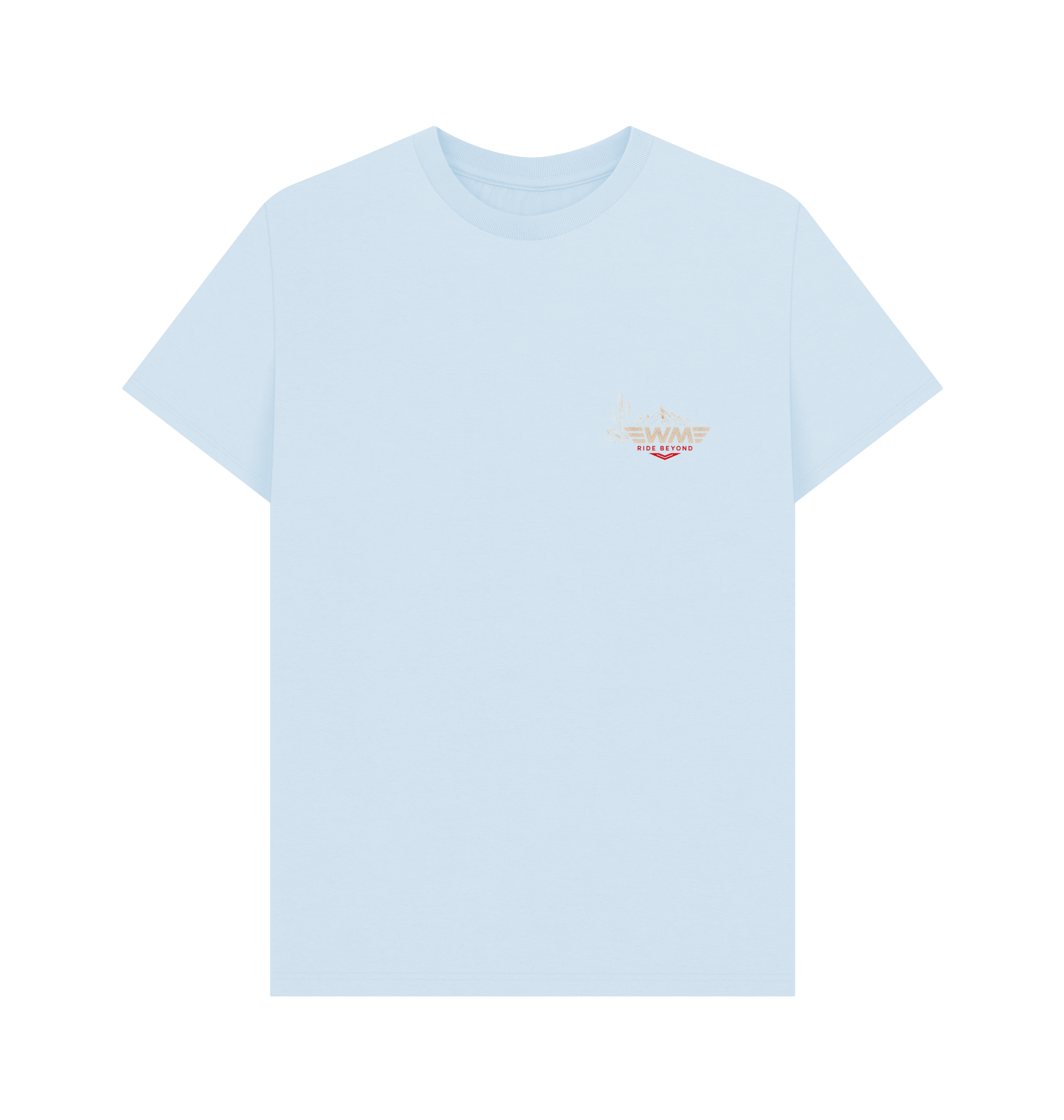 Sky Blue Printed T-shirt Front