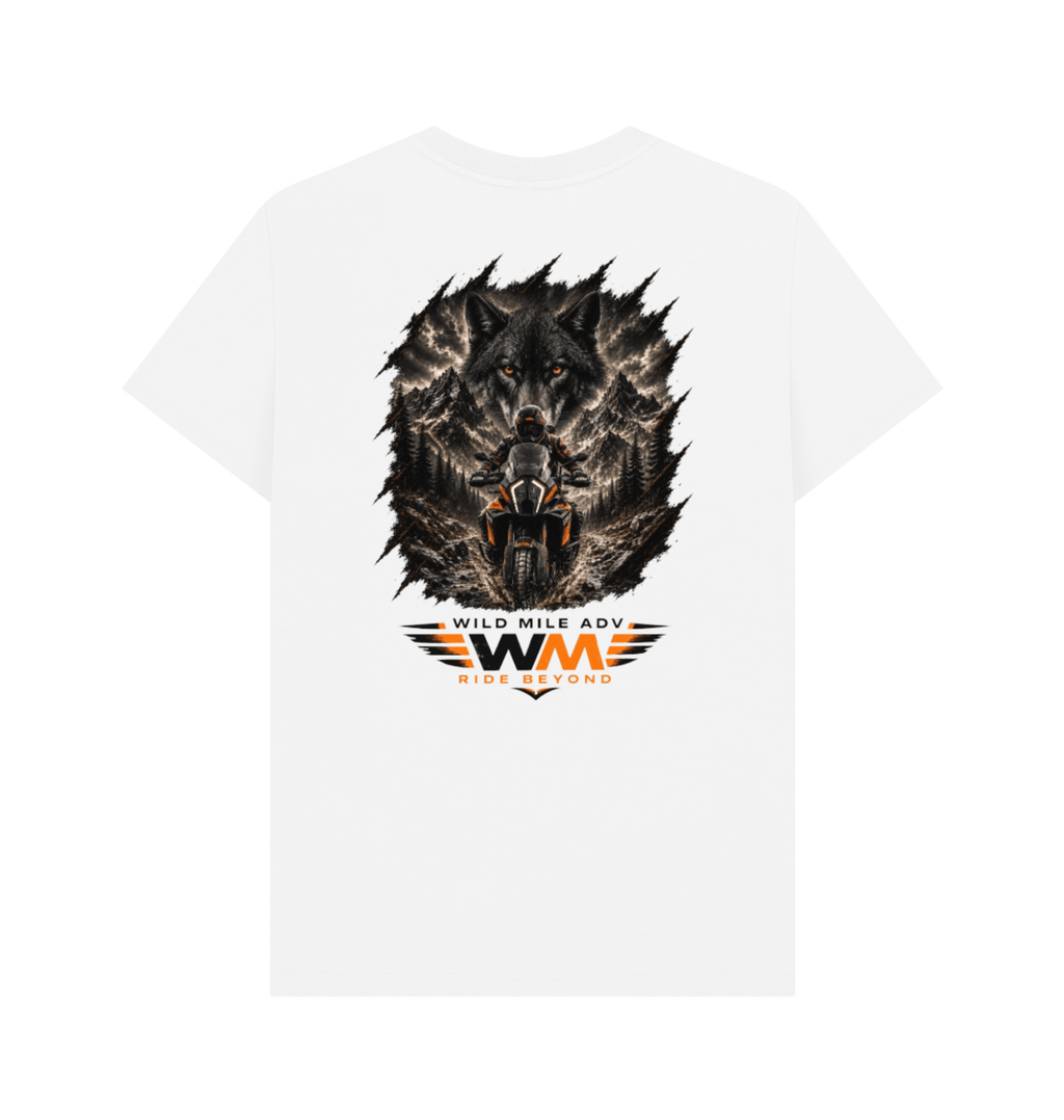 White Printed T-shirt Back