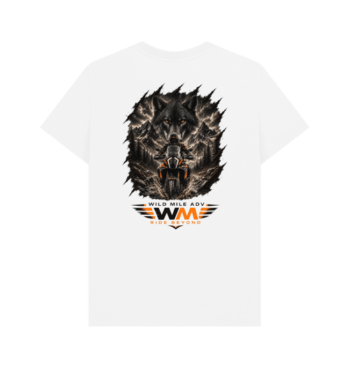 White Printed T-shirt Back