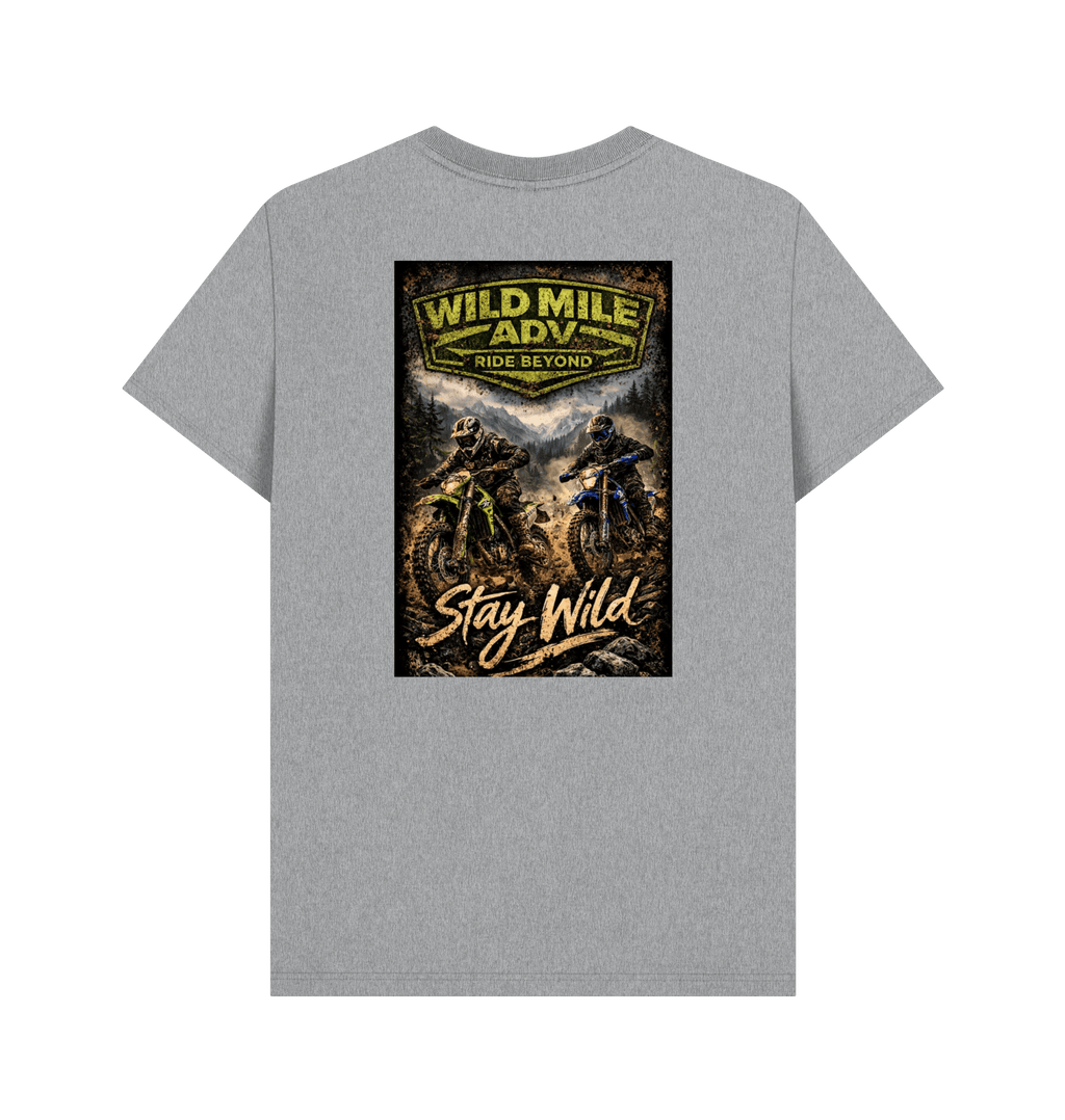 Athletic Grey Printed T-shirt Back
