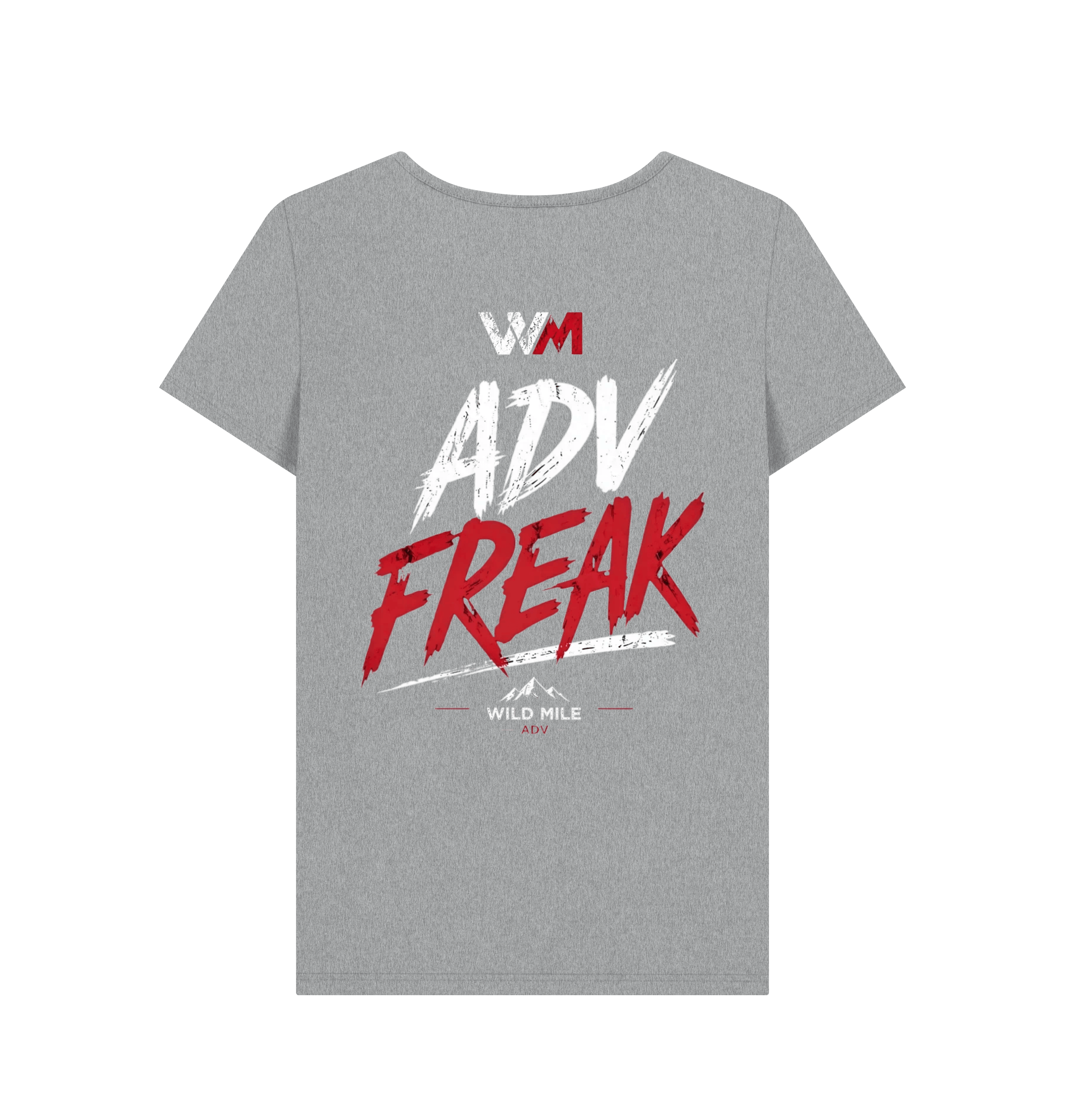 Athletic Grey Printed T-shirt Back