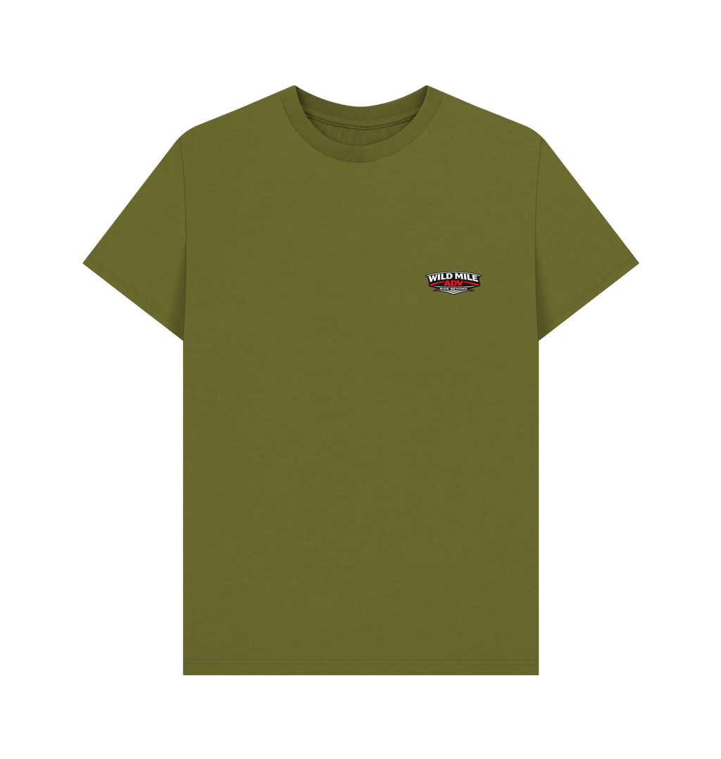 Moss Green Printed T-shirt Front