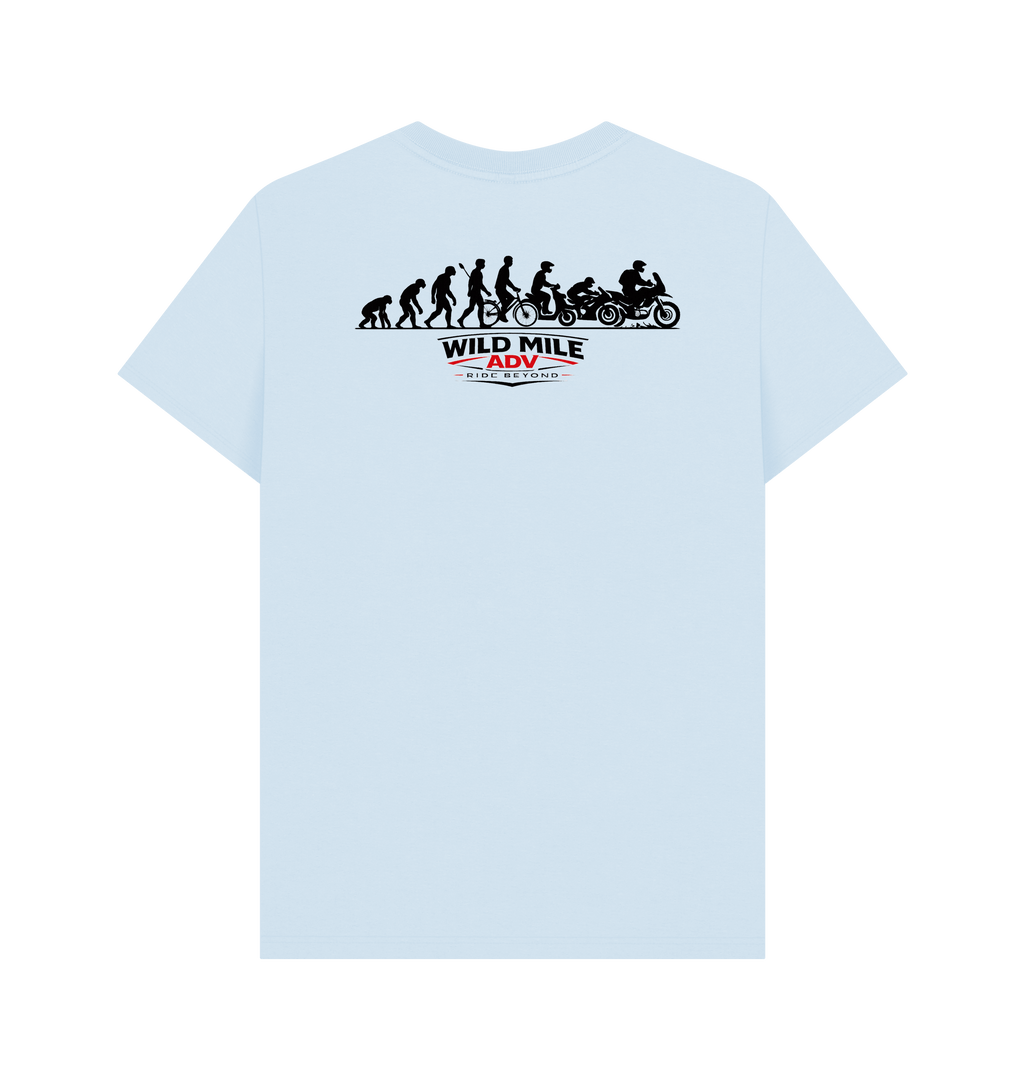 Sky Blue Printed T-shirt Back