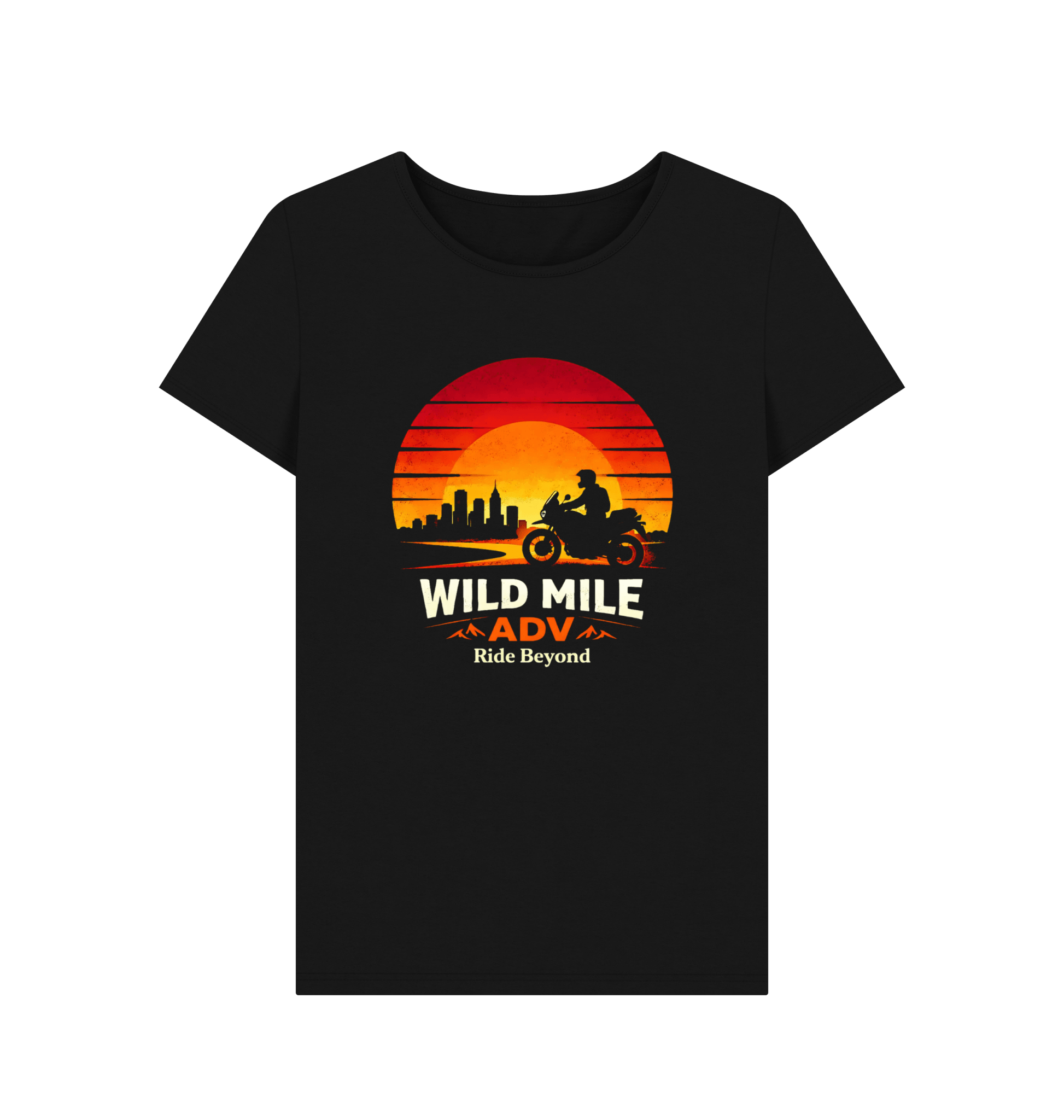 WMADV - Womens Suncity Crew Tee - Wild Mile ADVPrinted T-shirt