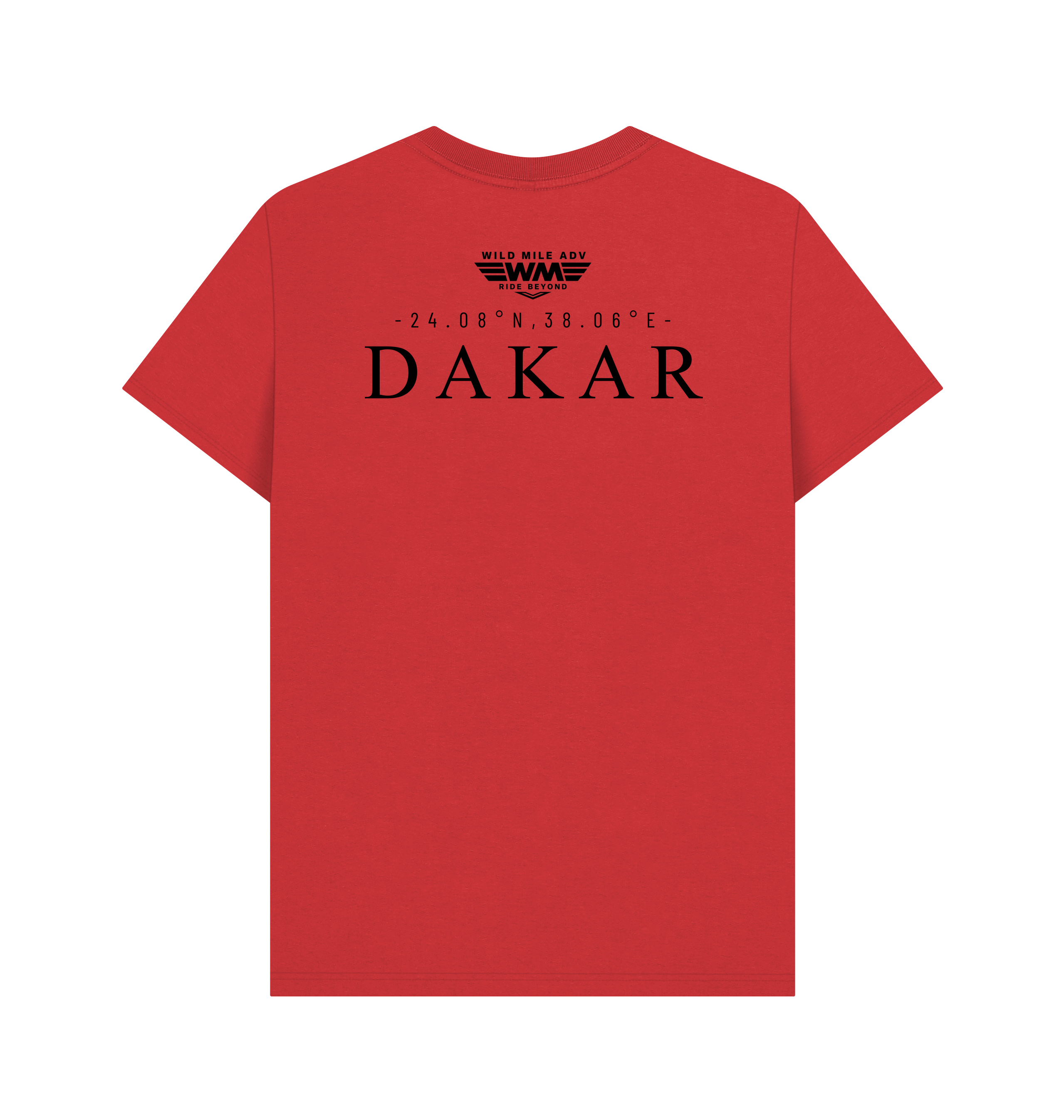 Red Printed T-shirt Back