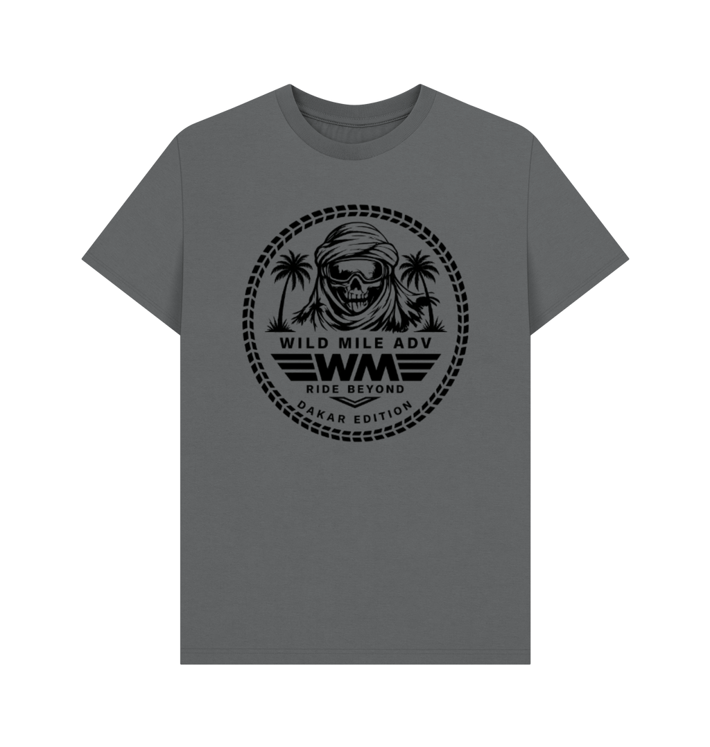 Slate Grey Printed T-shirt Front