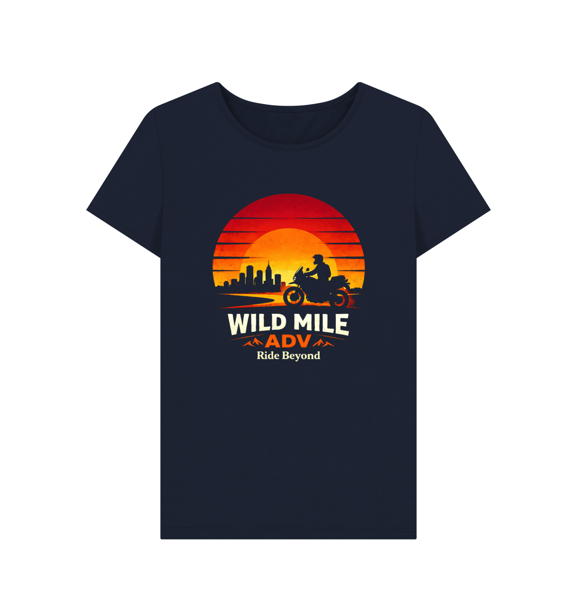 WMADV - Womens Suncity Crew Tee - Wild Mile ADVPrinted T-shirt