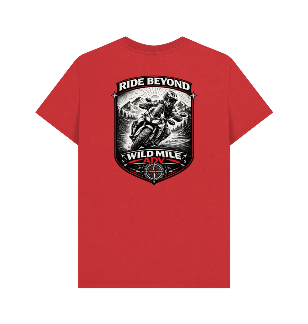 Red Printed T-shirt Back