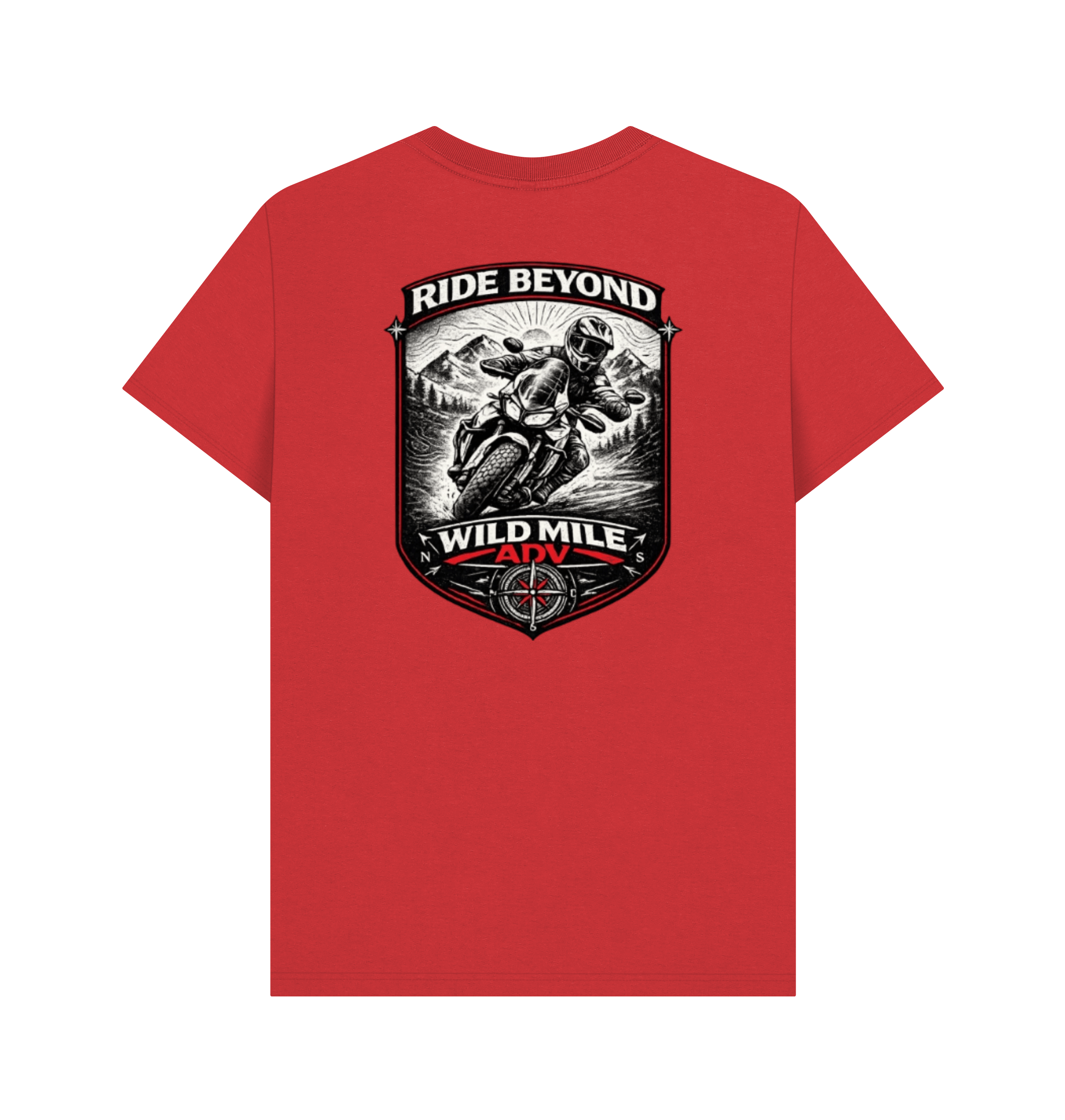 Red Printed T-shirt Back