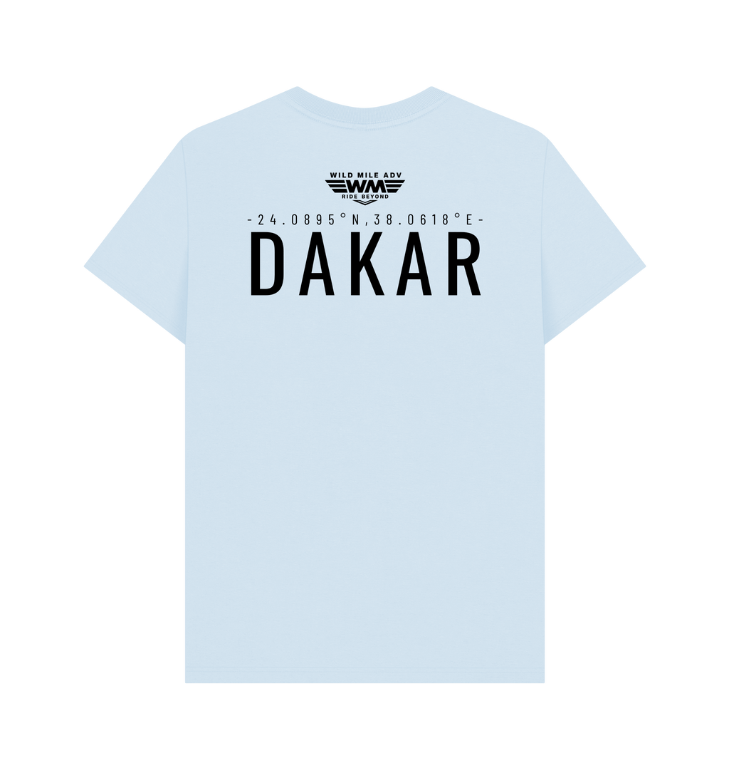 Sky Blue Printed T-shirt Back