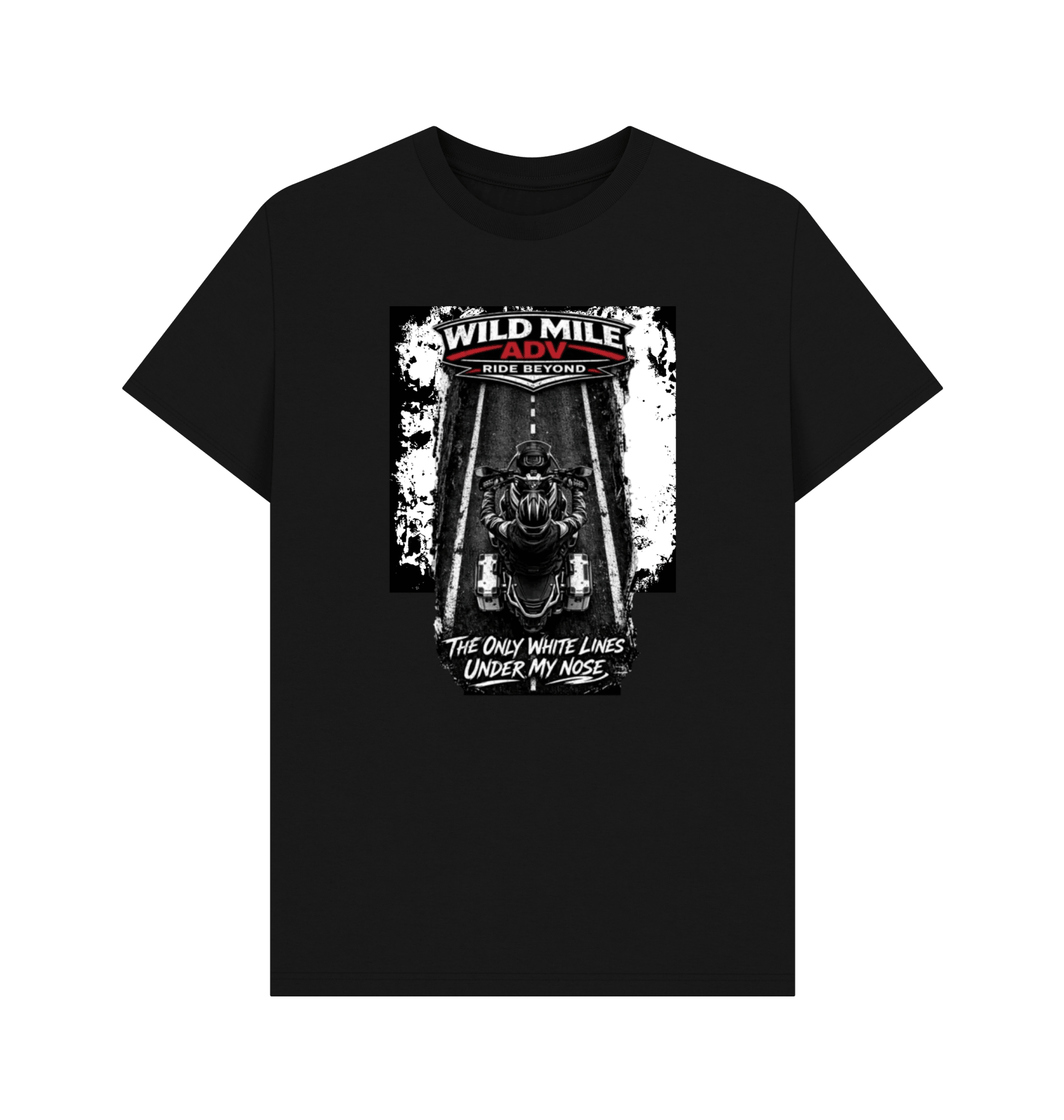 WMADV - White Lines Tee - Wild Mile ADVPrinted T-shirt