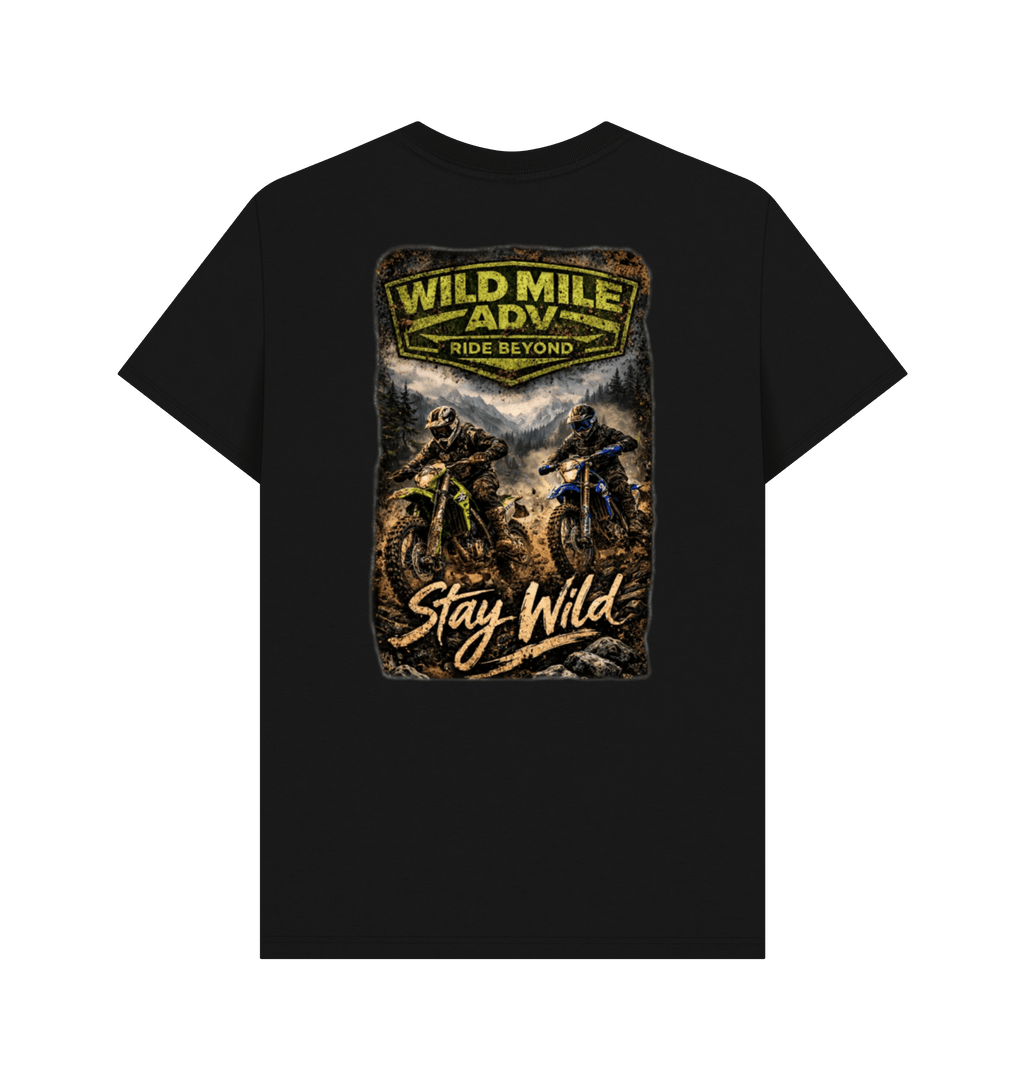 Black Printed T-shirt Back