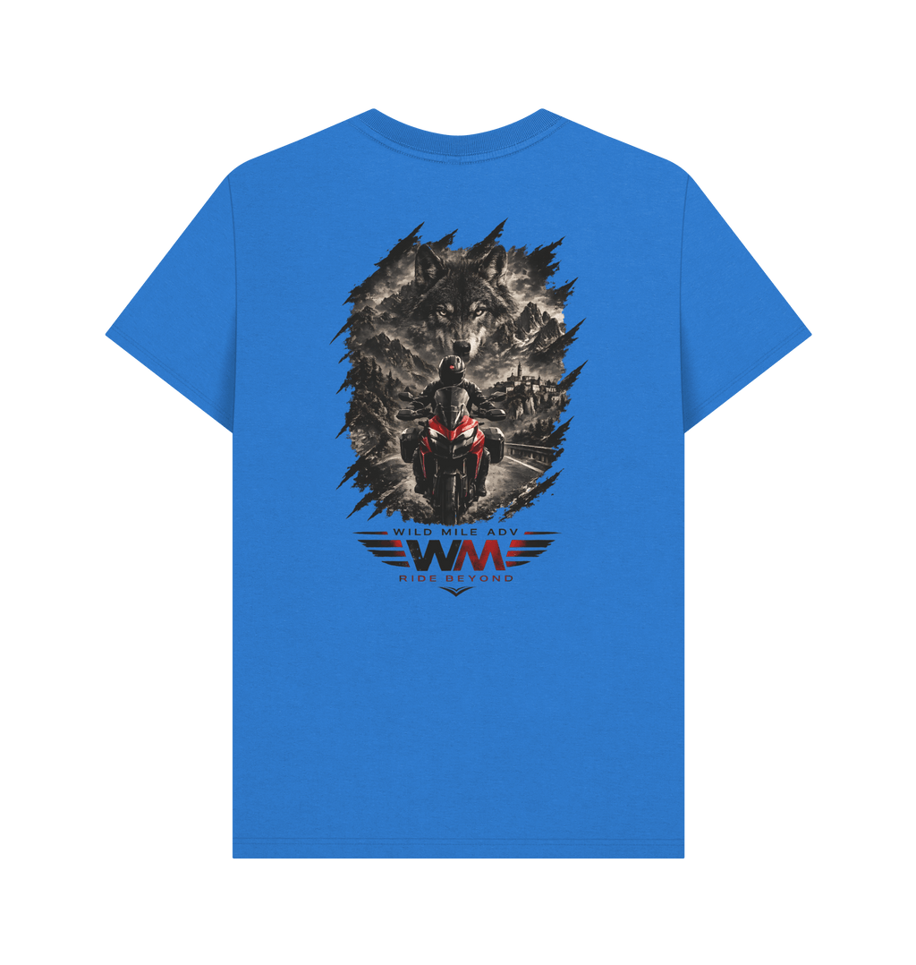 Bright Blue Printed T-shirt Back