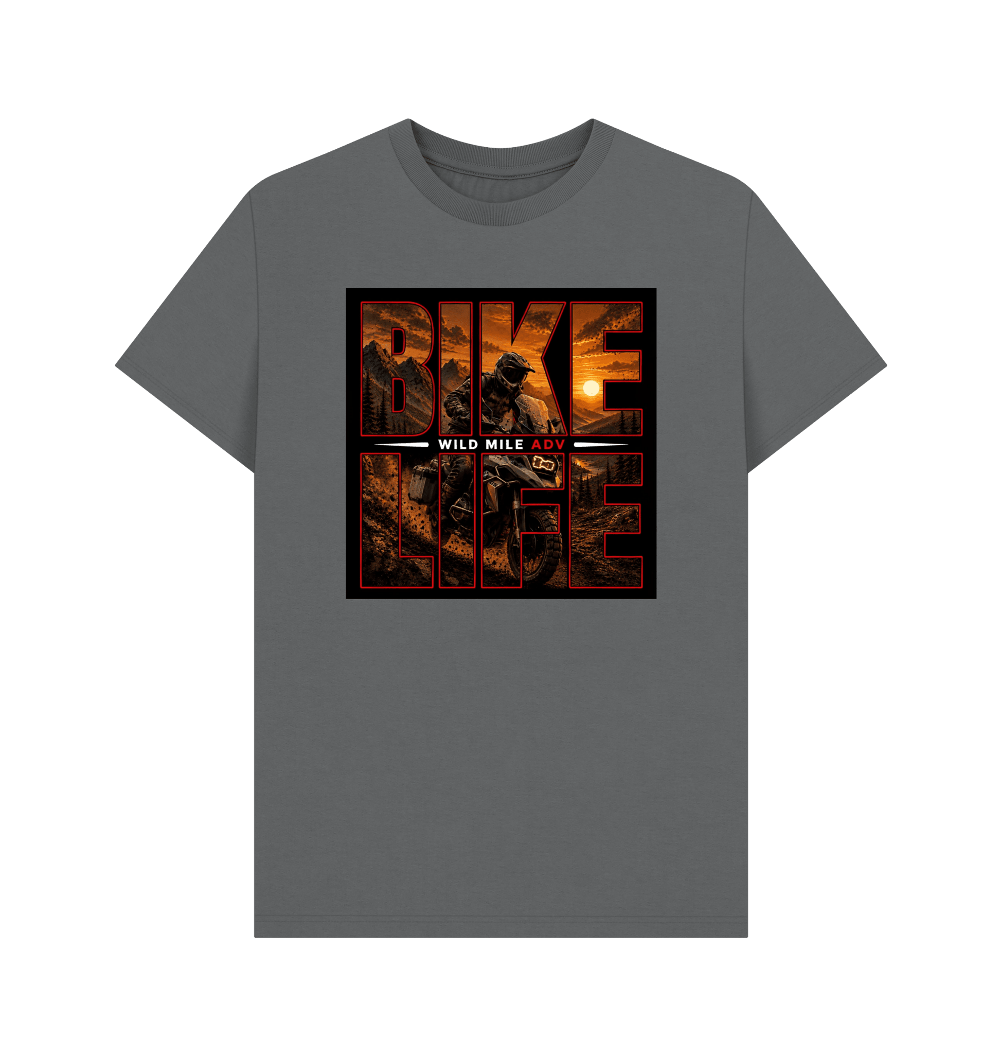 WMADV - Bike Life Tee - Wild Mile ADVPrinted T-shirt