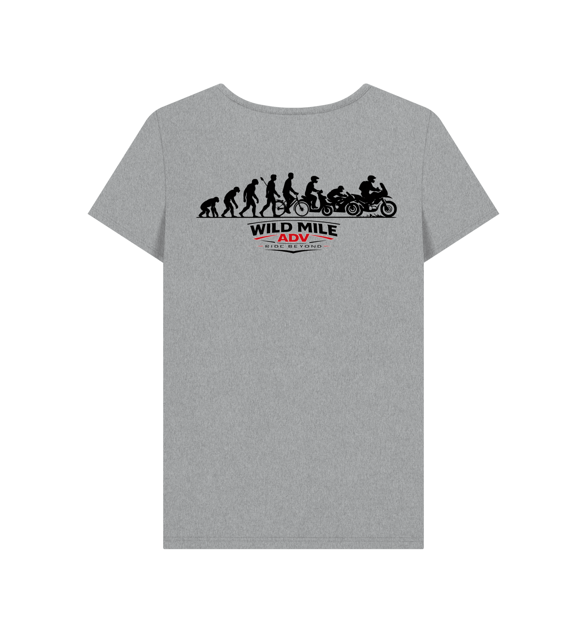 WMADV - Womens Evolution Crew Tee - Wild Mile ADVPrinted T-shirt