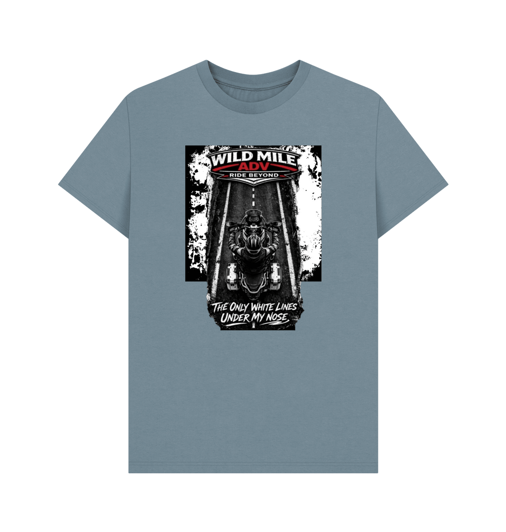 WMADV - White Lines Tee - Wild Mile ADVPrinted T-shirt