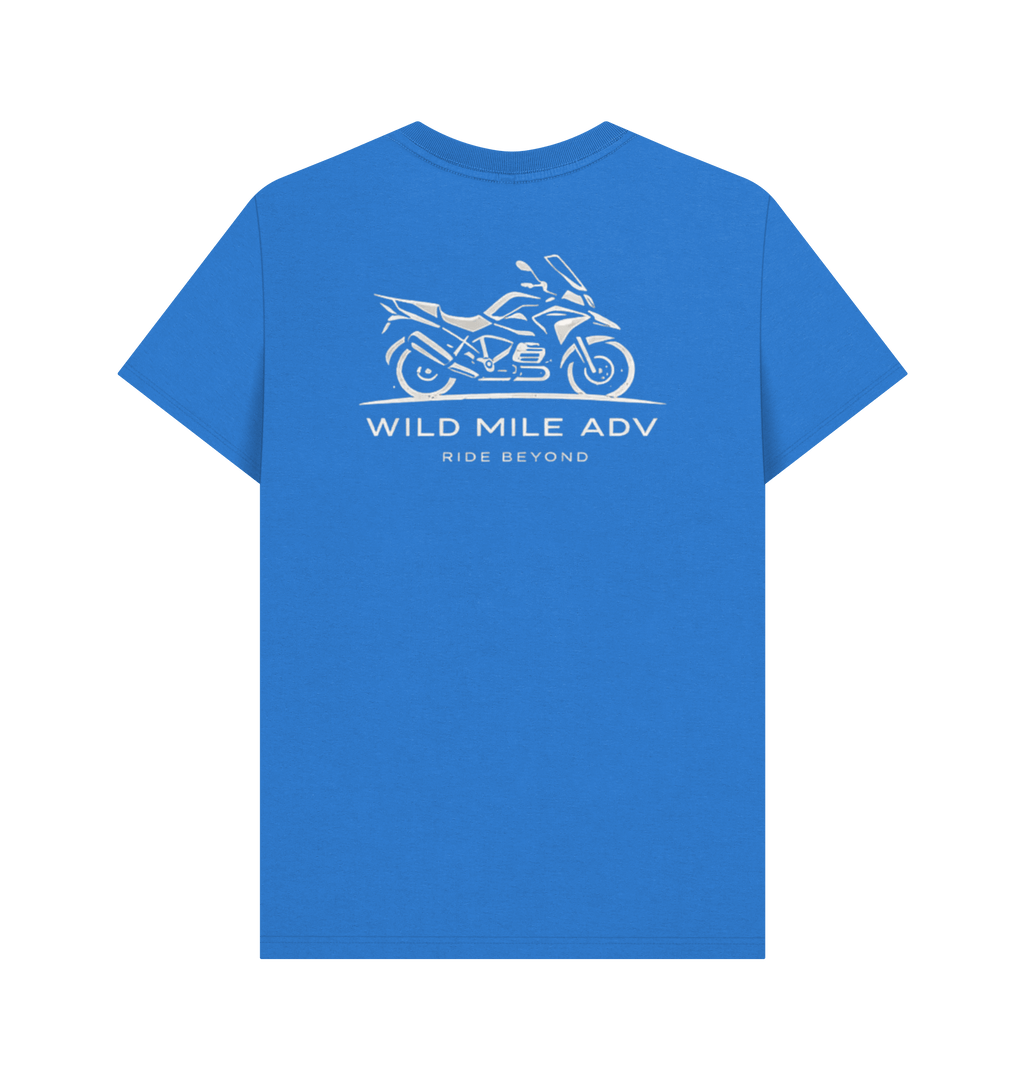 Bright Blue Printed T-shirt Back