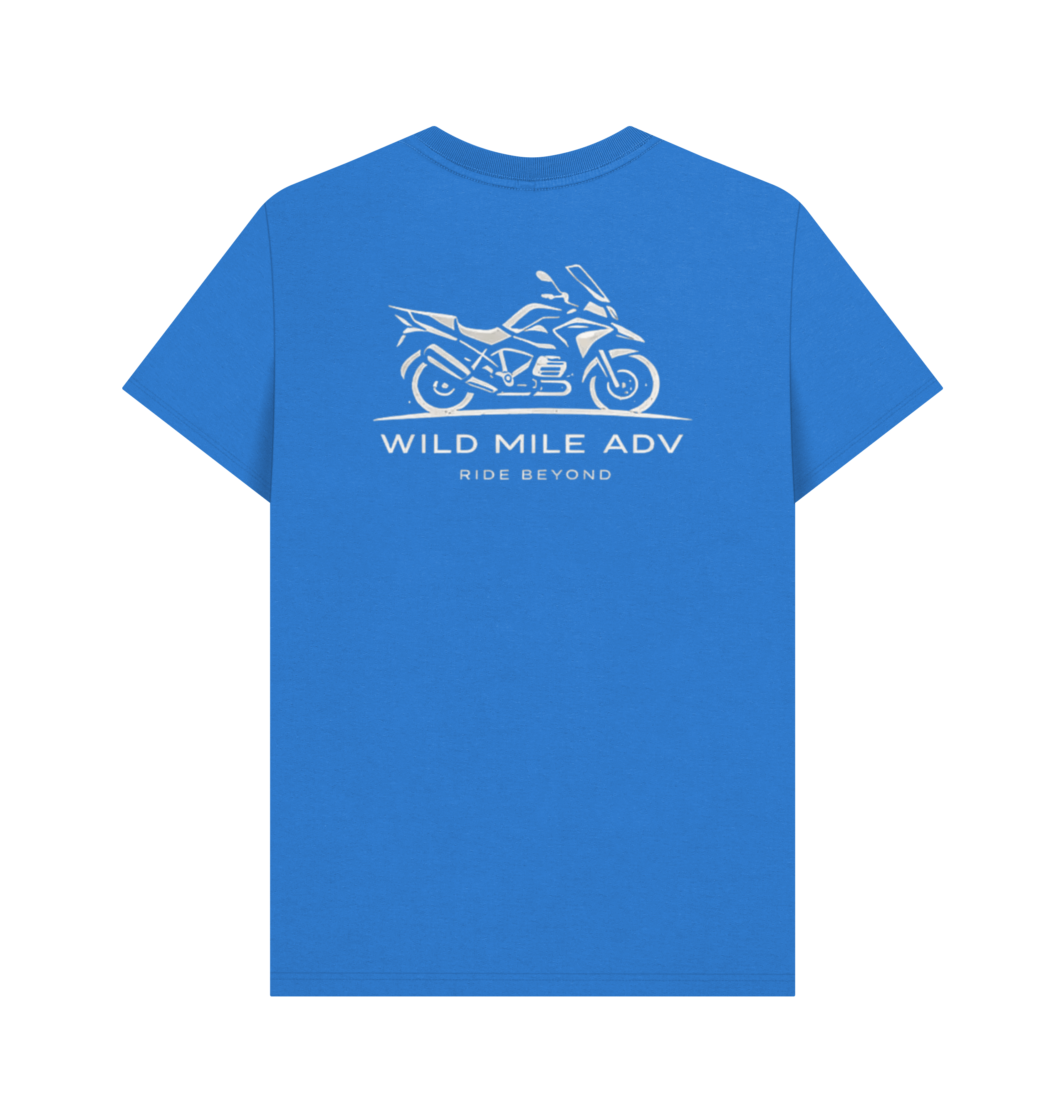 Bright Blue Printed T-shirt Back