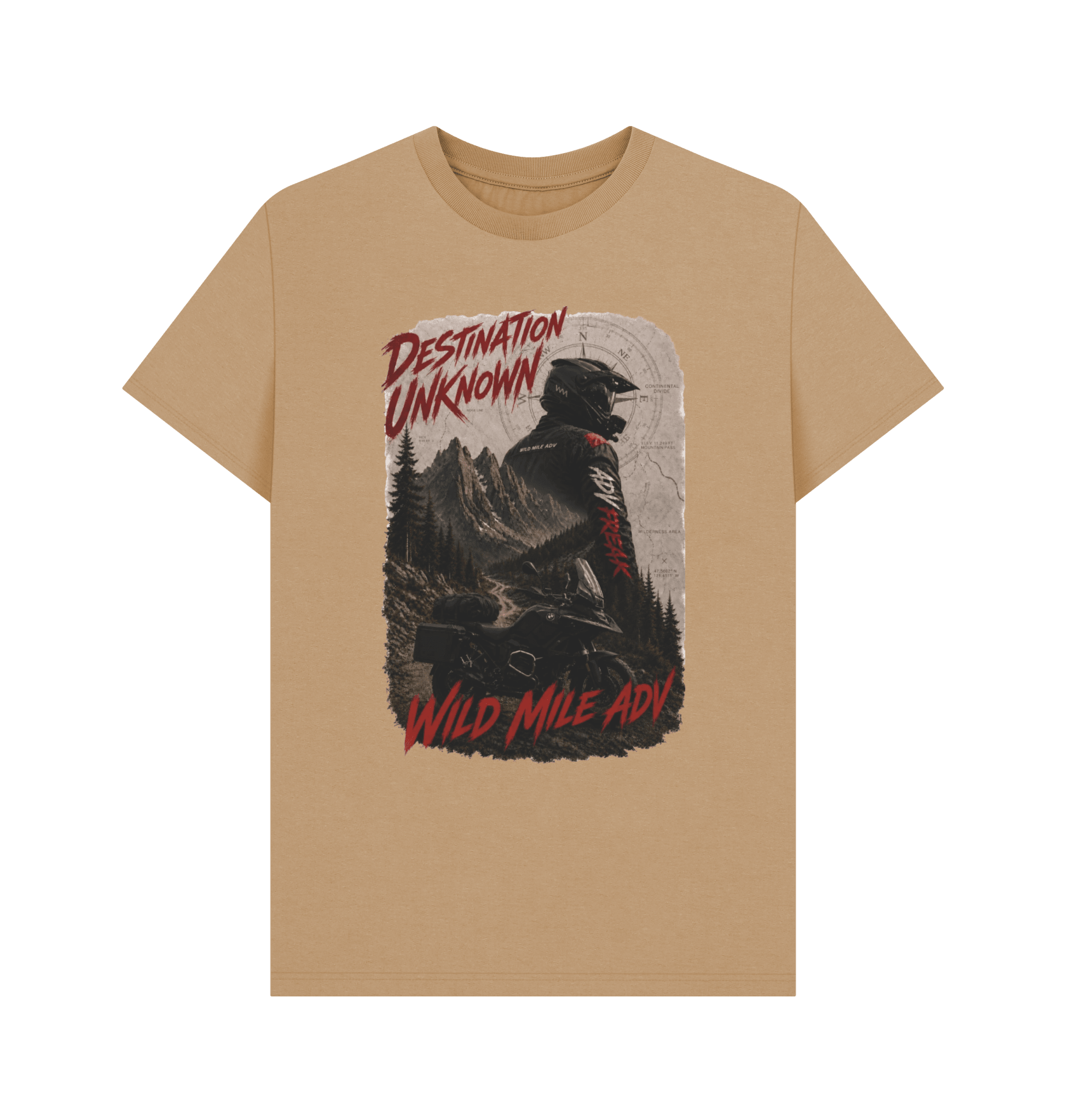 WMADV - Destination Unknown Tee - Wild Mile ADVPrinted T-shirt