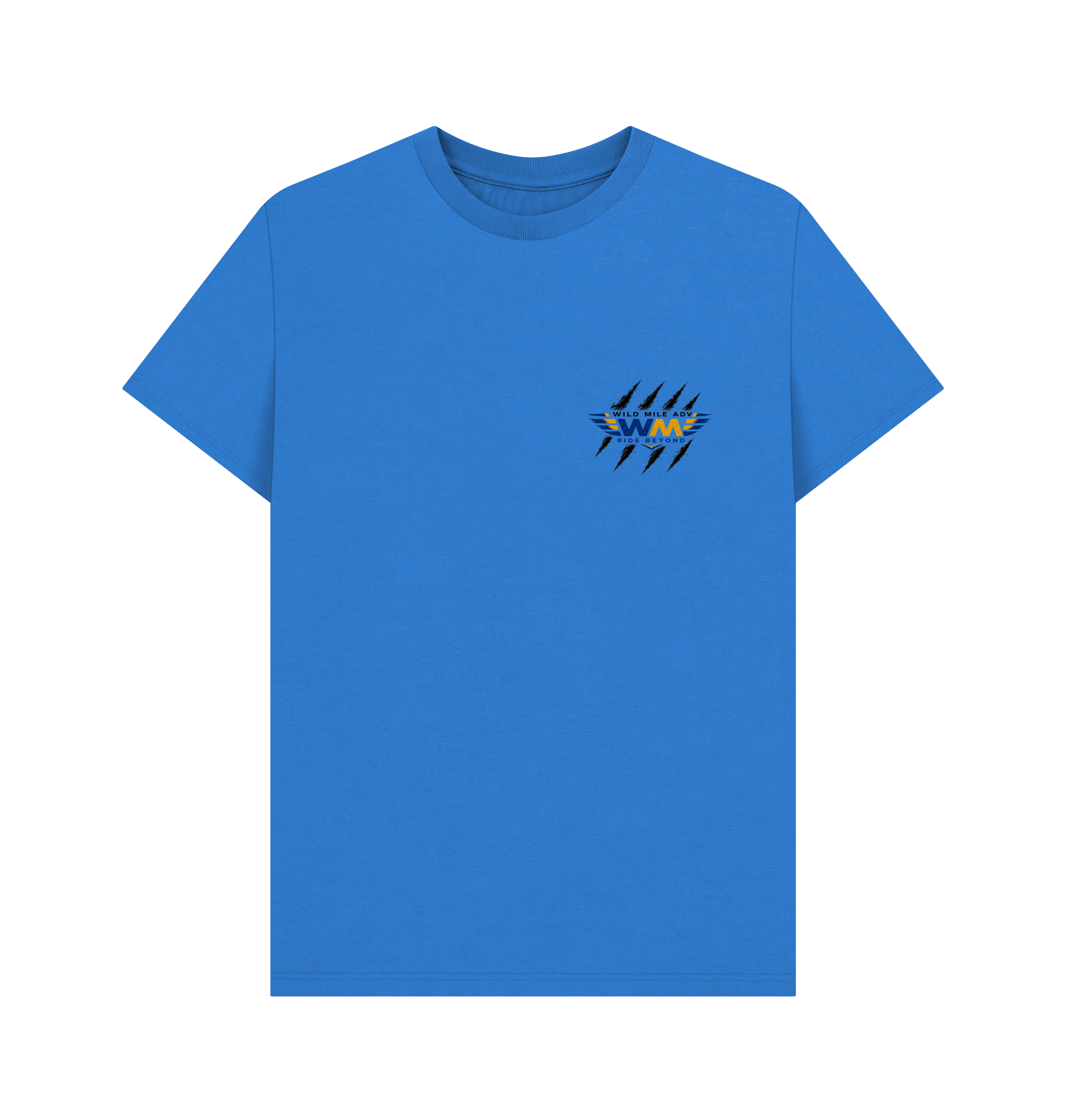 Bright Blue Printed T-shirt Front