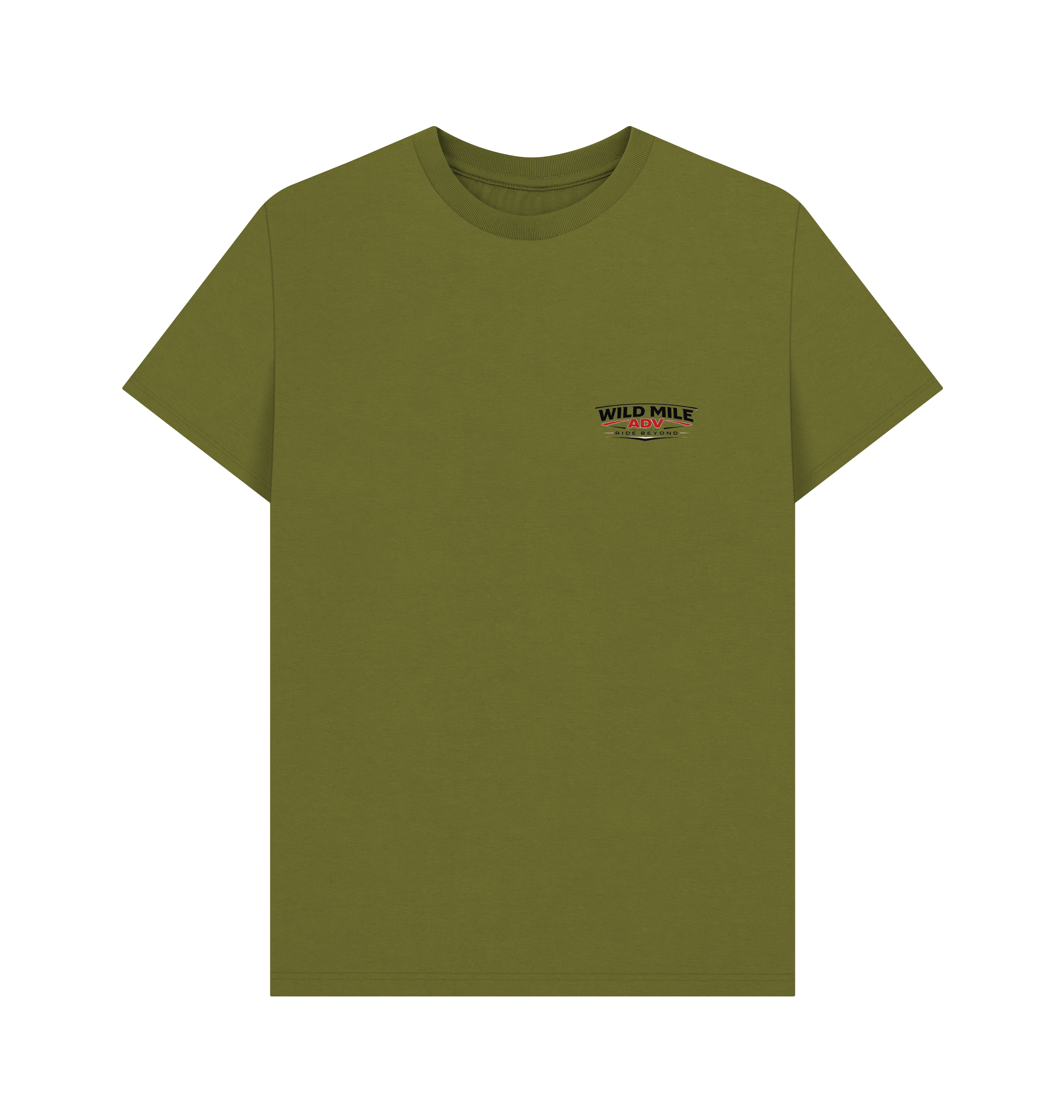 Moss Green Printed T-shirt Front