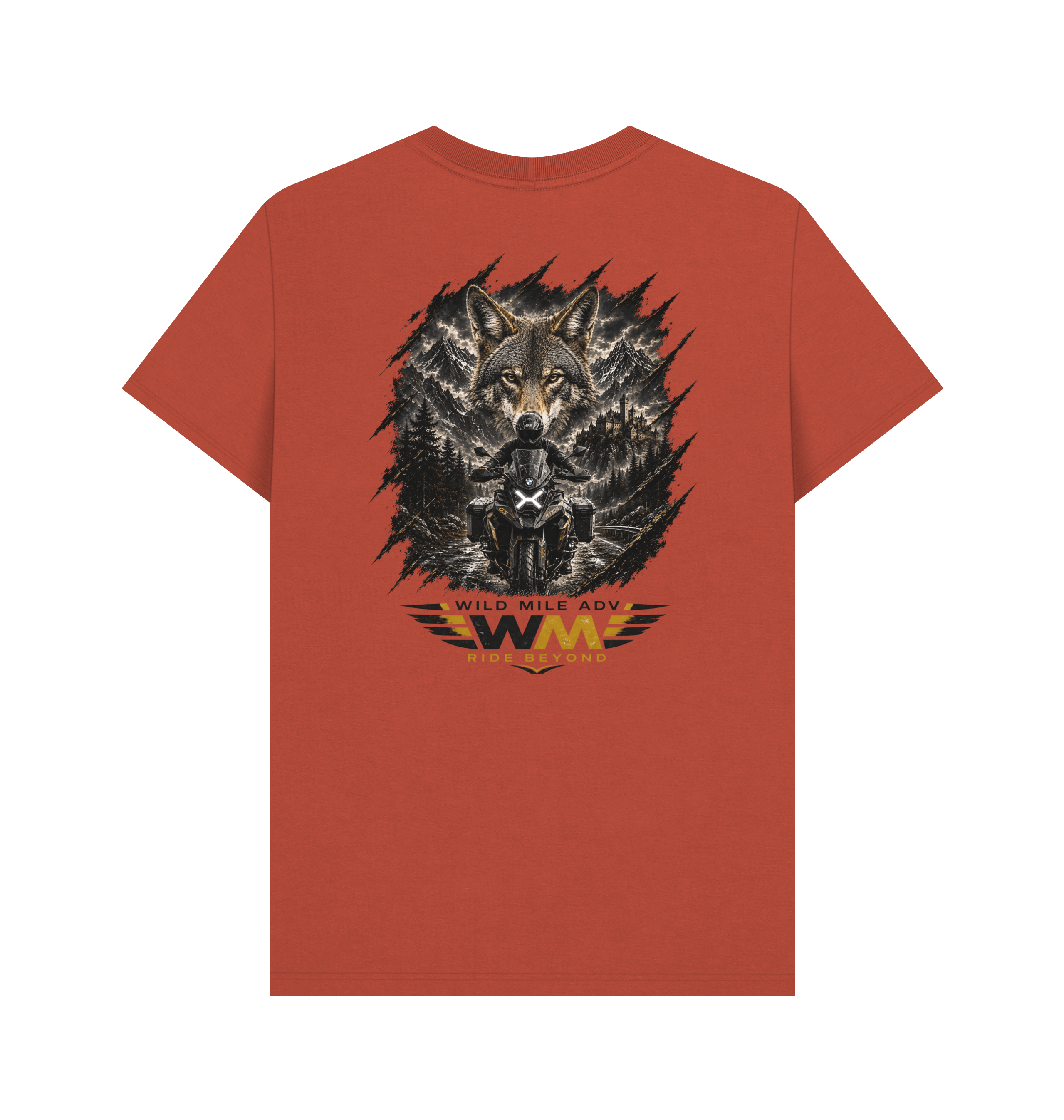 Rust Printed T-shirt Back