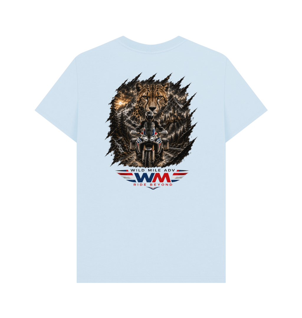 Sky Blue Printed T-shirt Back