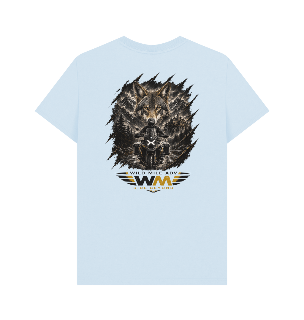 Sky Blue Printed T-shirt Back