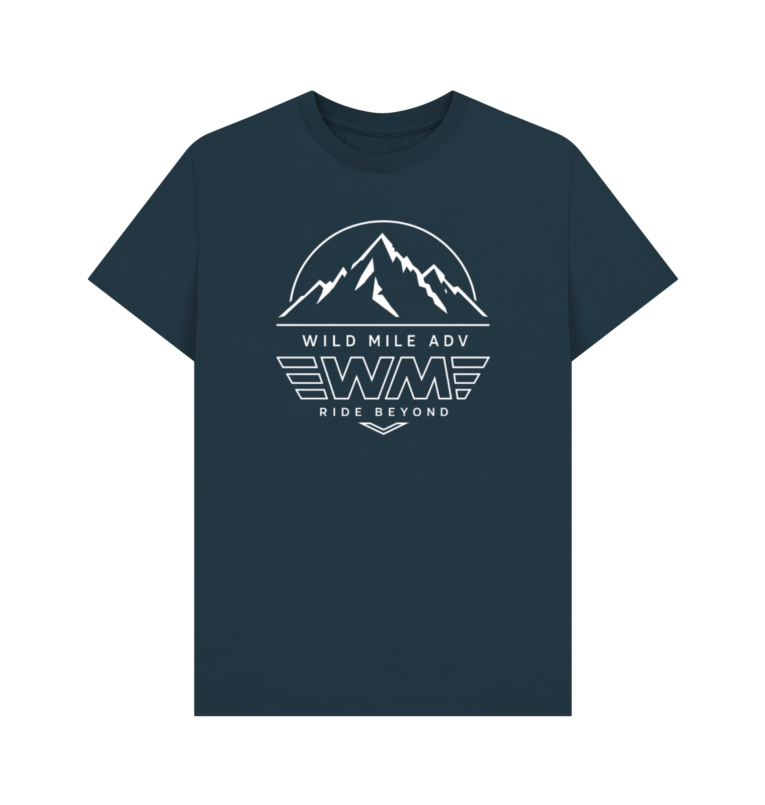 Denim Blue Printed T-shirt Front