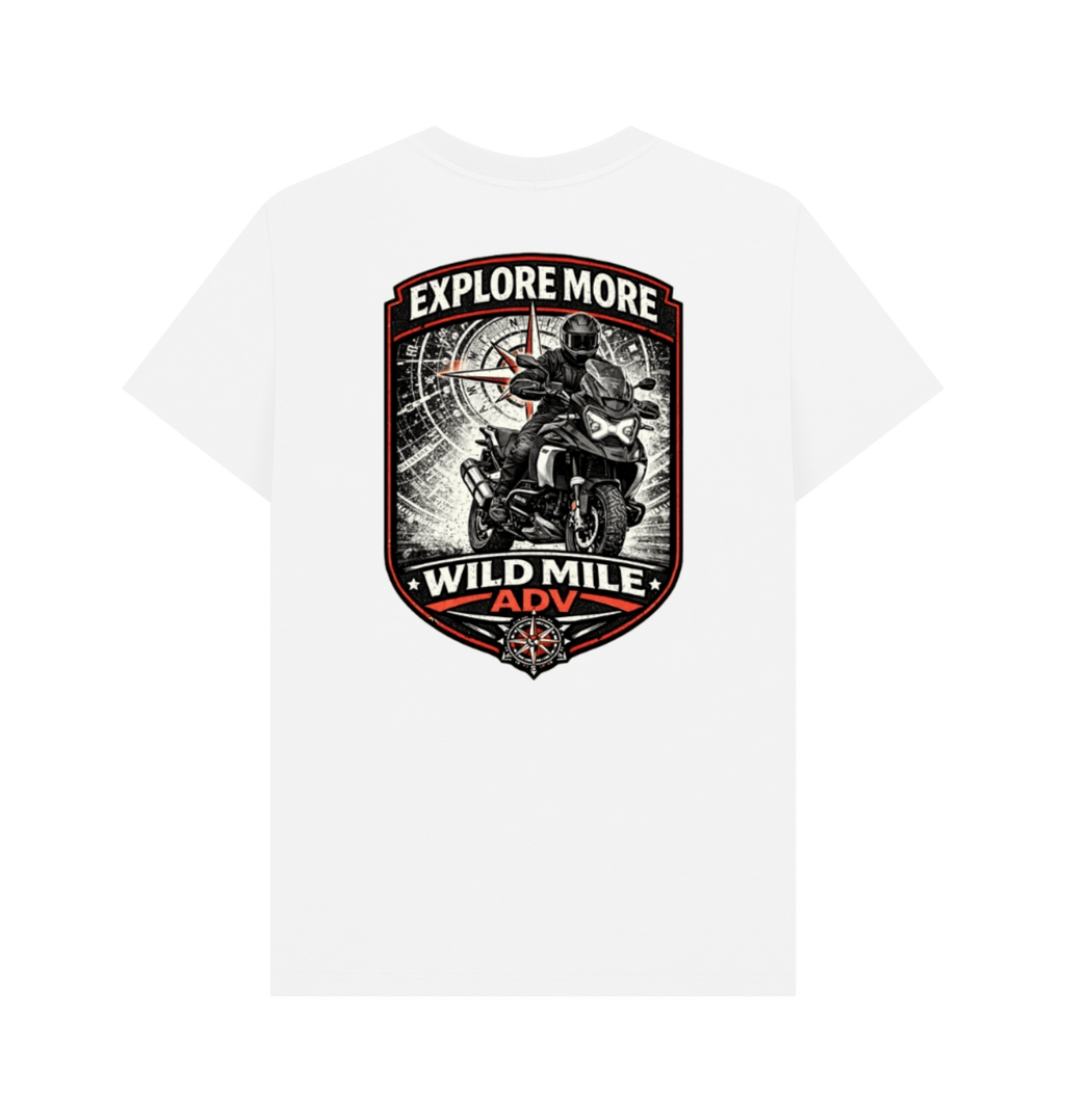 White Printed T-shirt Back