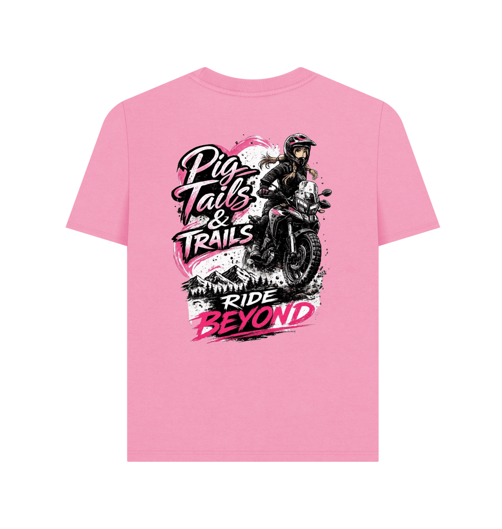 Rose Pink Printed T-shirt Back